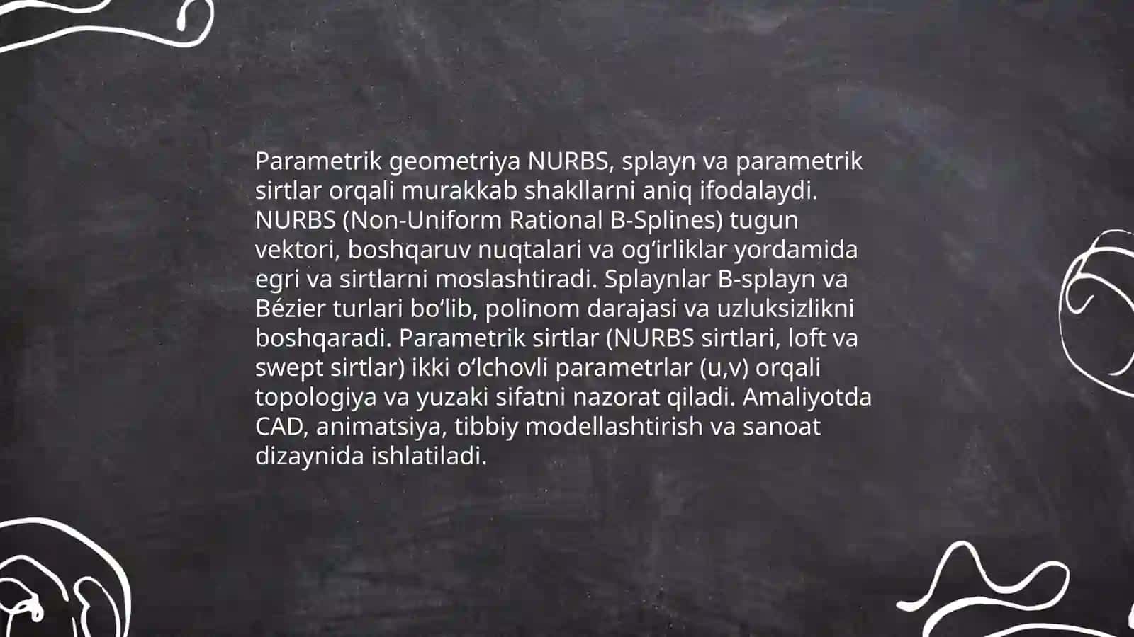 Parametrik modellashtirish tushunchasi va amaliy qo‘llanilishi 4