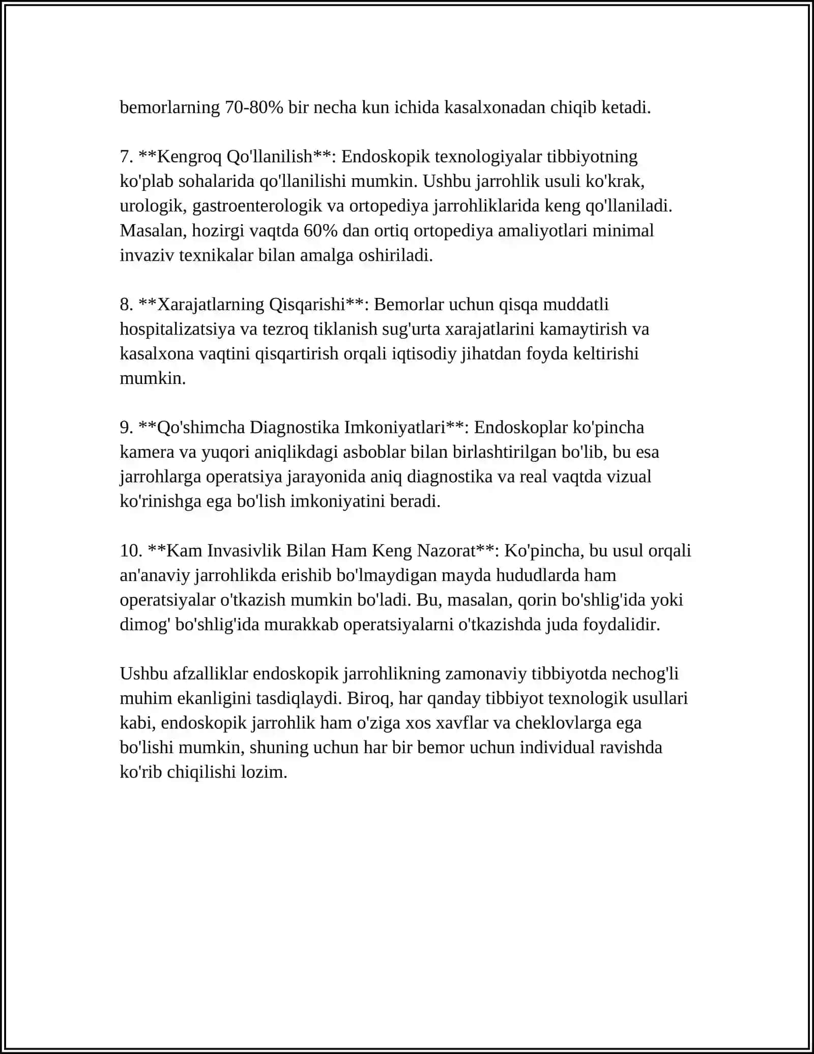TIBBIYOTDA ENDOSKOPIK USULLARNI QO'LLANISHI 4
