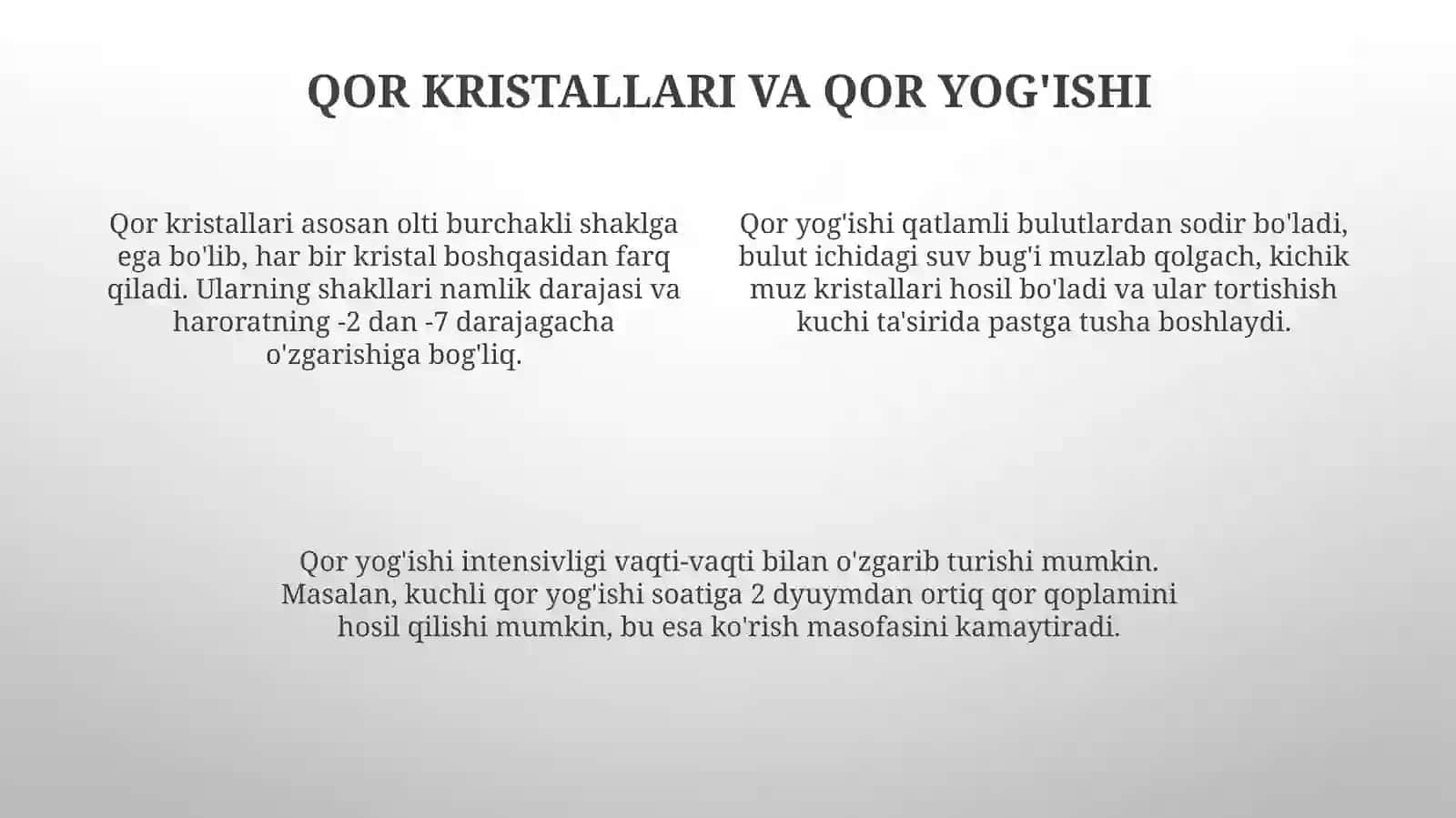 Qishkimanzara va qorning xususiyatlari 4