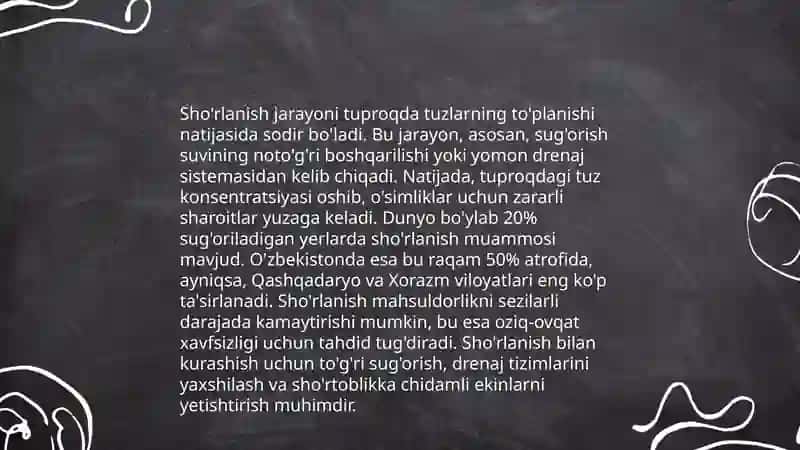 Tuproq Degradatsiyasi va uning Oqibati 4