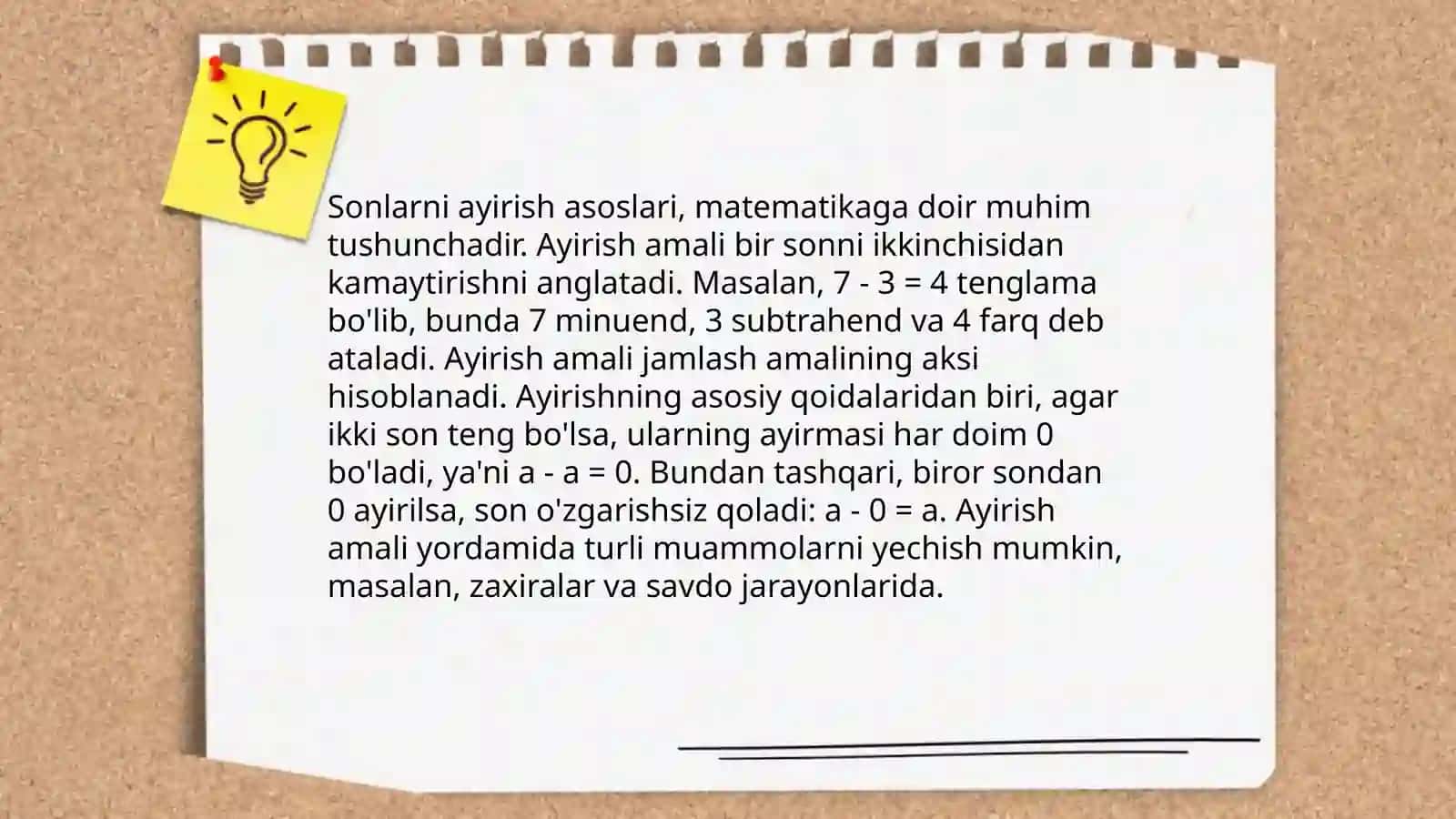 Sonlarni qoʻshish va ayirish 4