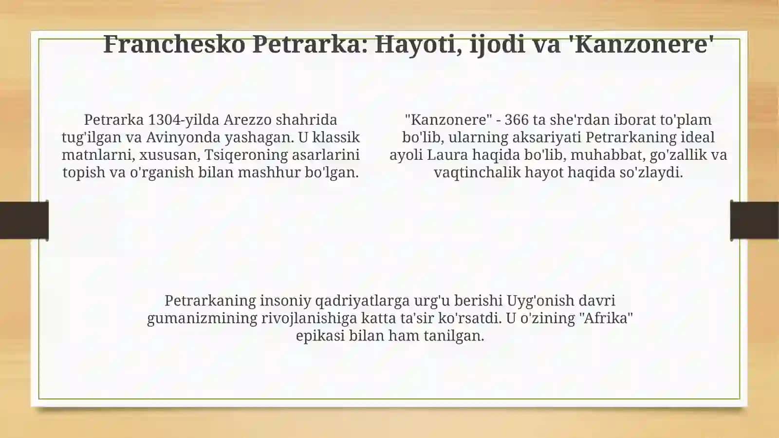 Italyan Uyg'onish davri adabiyoti: Umumiy ko'rinish 4