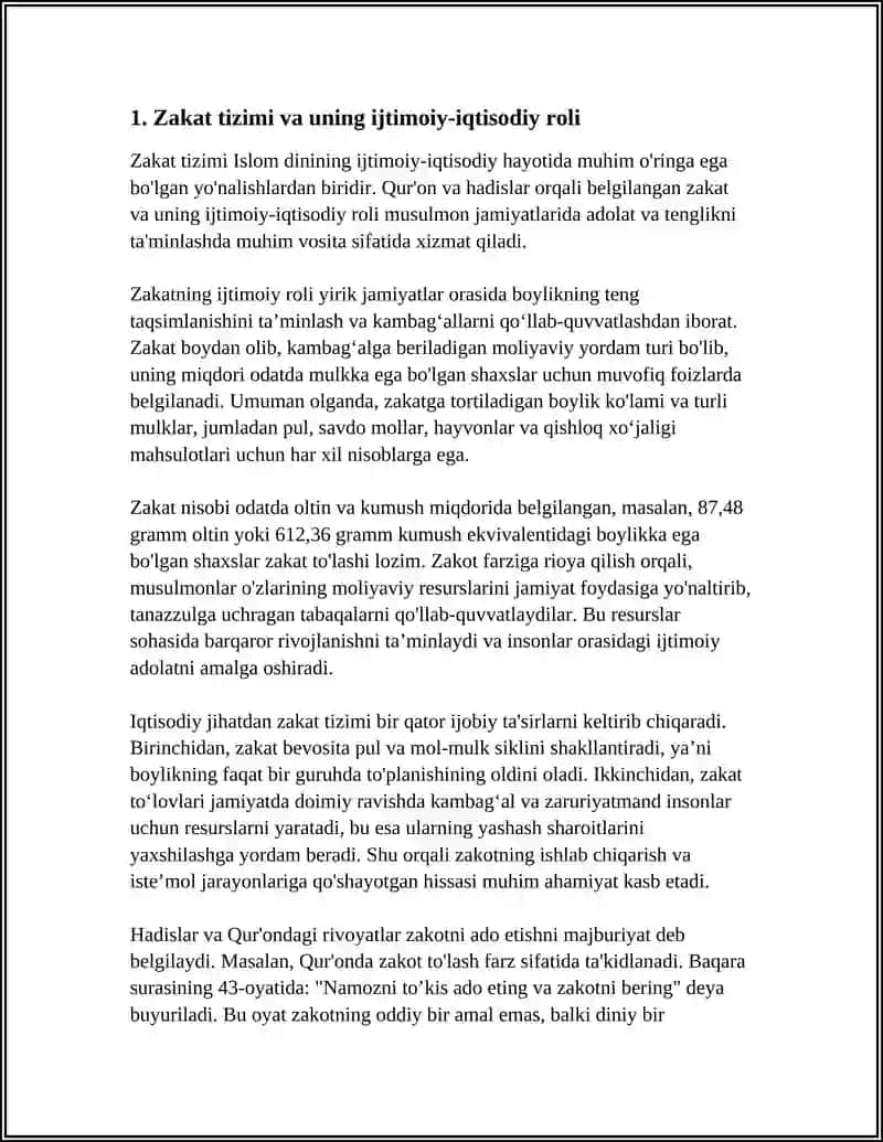 Zakat tizimi va uning ijtimoiy-iqtisodiy roli 4