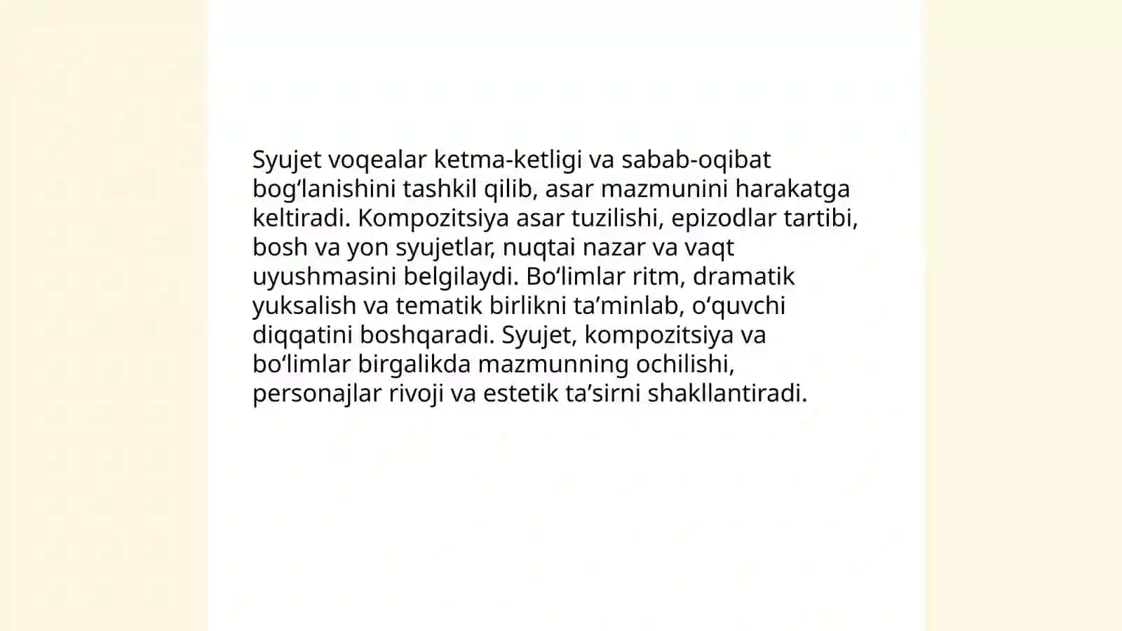 Badiiy asarda shakl va mazmun 4