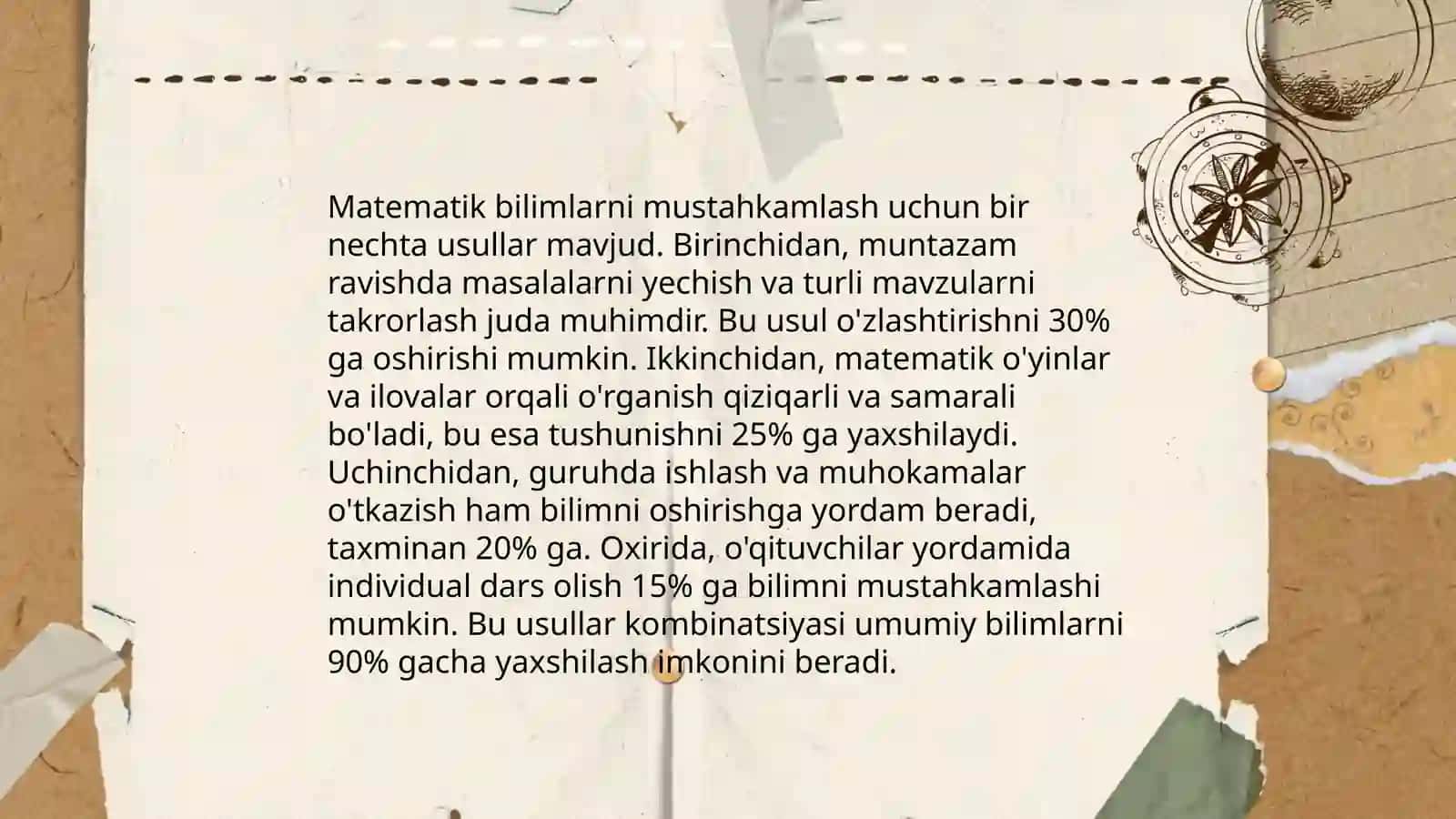Matematika o'qitish maxsus metodikasi fanining umumiy masalalari 4