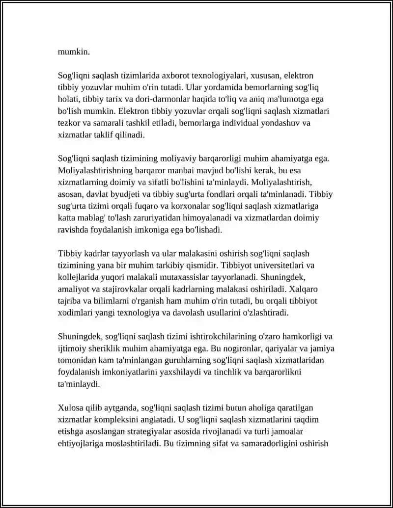 SOG'LIQNI SAQLASH TIZIMI 4