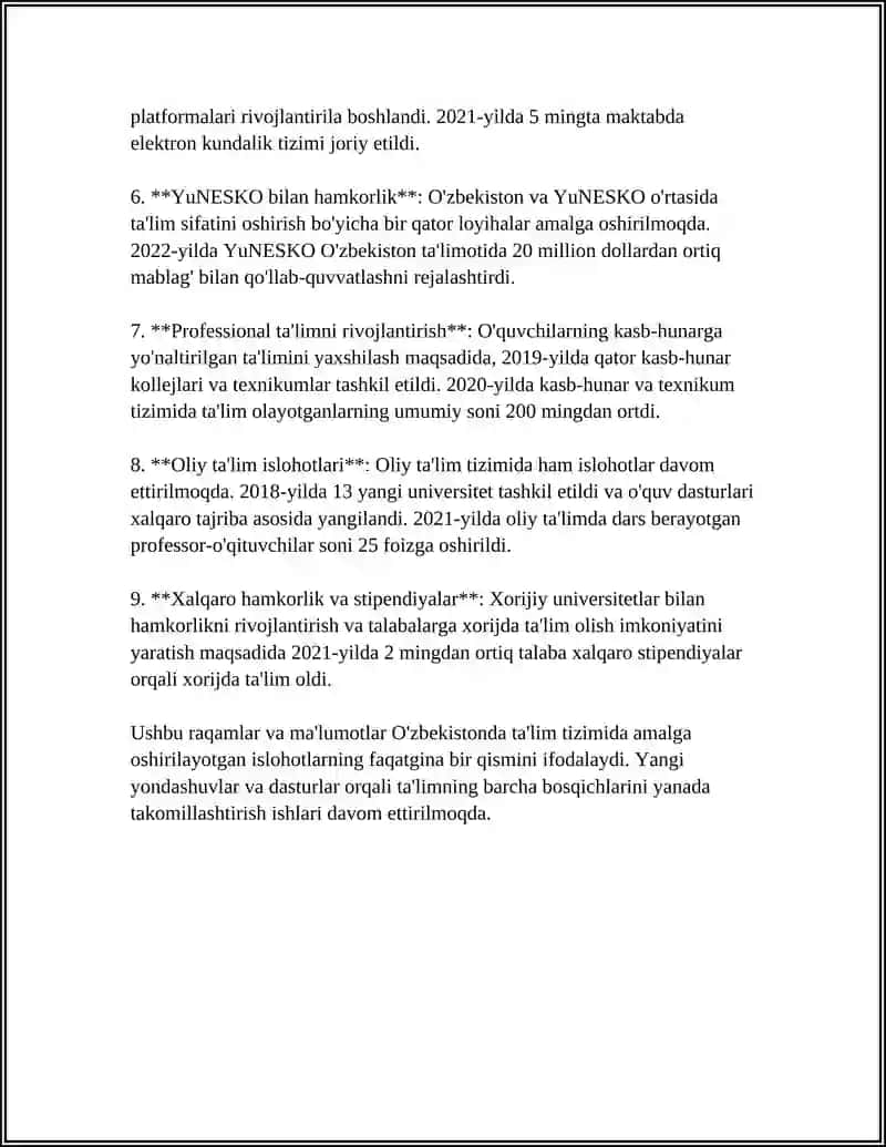 O'ZBEKISTON RESPUBLIKASIDA IJTIMOIY SOHADAGI ISLOHOTLAR 4