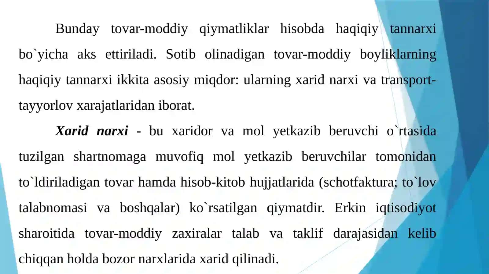 BIZNES JARAYONLARI HISOBINING TAMOYILLARI 4