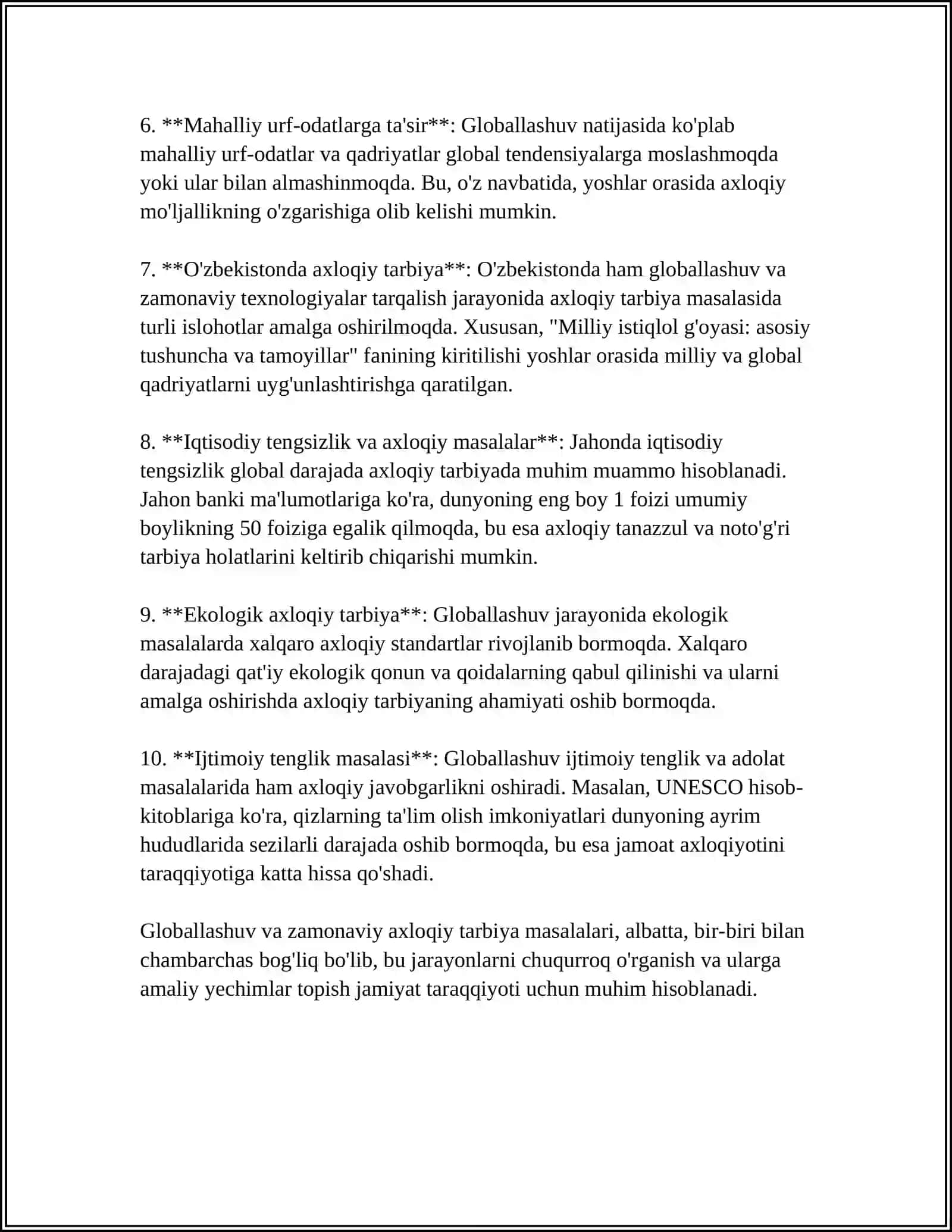 ZAMONAVIY AXLOQIY TARBIYADA KOSMOPOLITIZMGA MOYILLIK 4