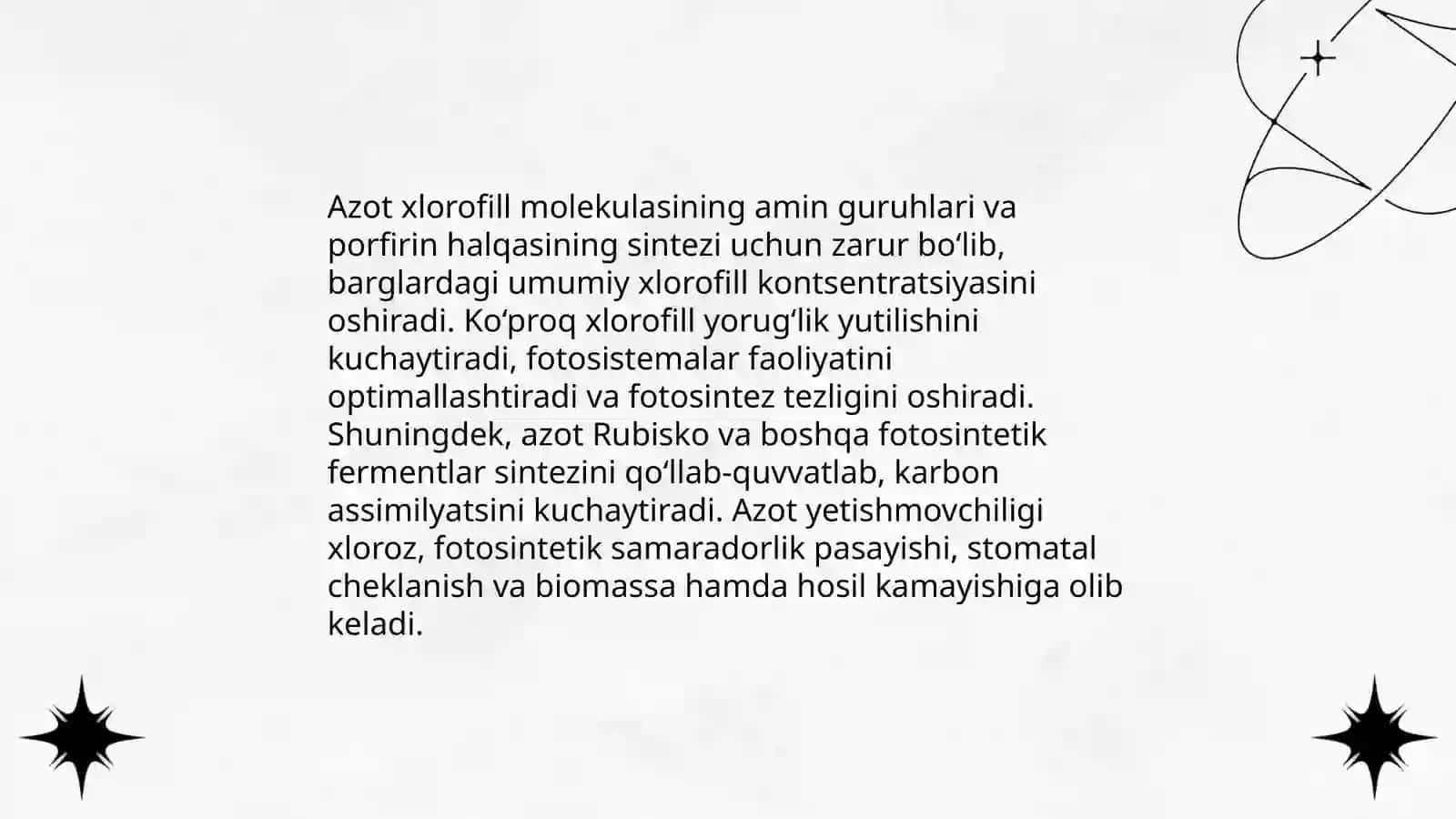 Azotning osimlik rivojlanishiga tasiri 4