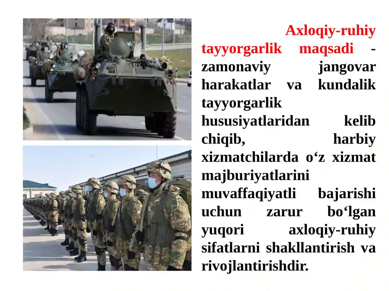 Axloqiy-ruhiy (psixologik) tayyorgarlik 4