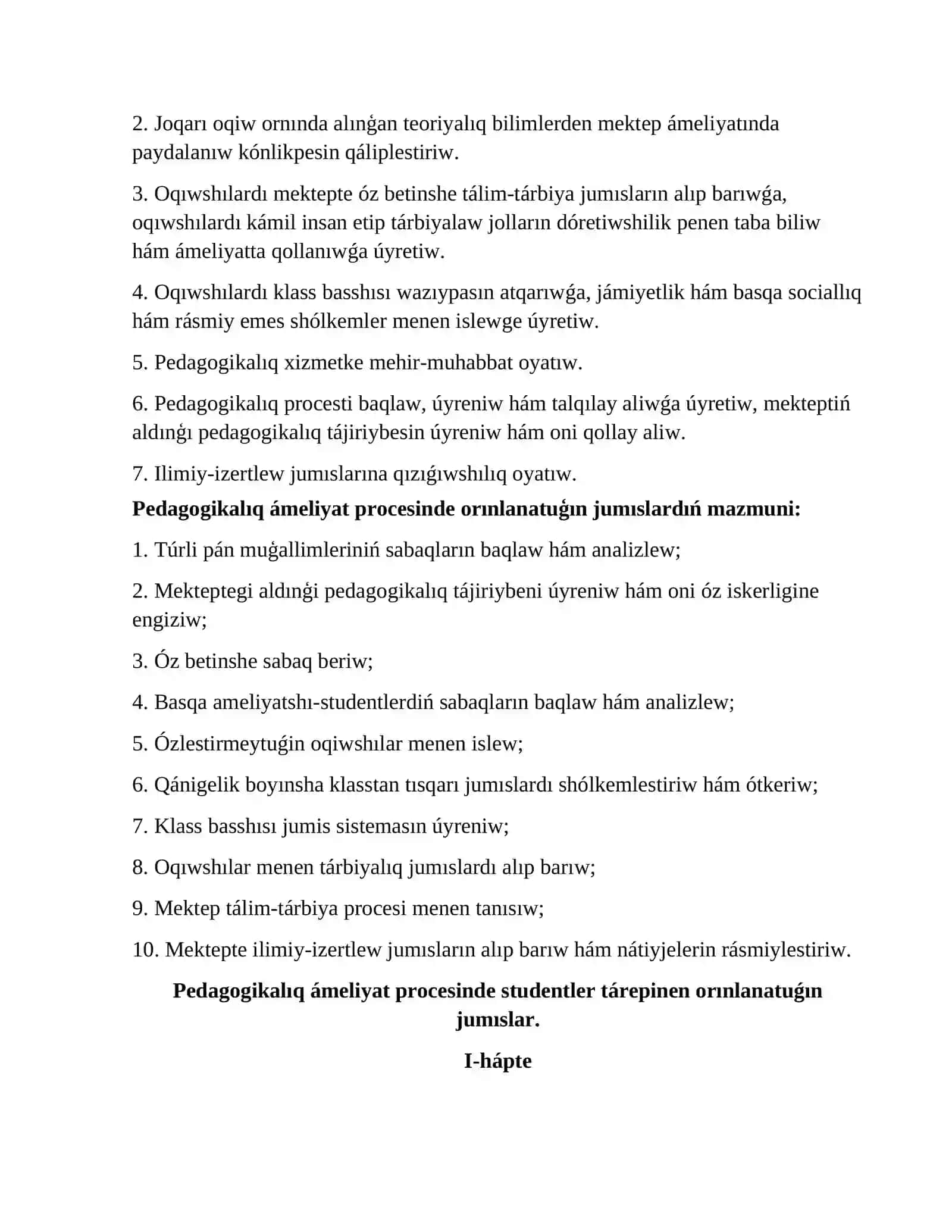 Pedagogikalıq ámeliyat 4