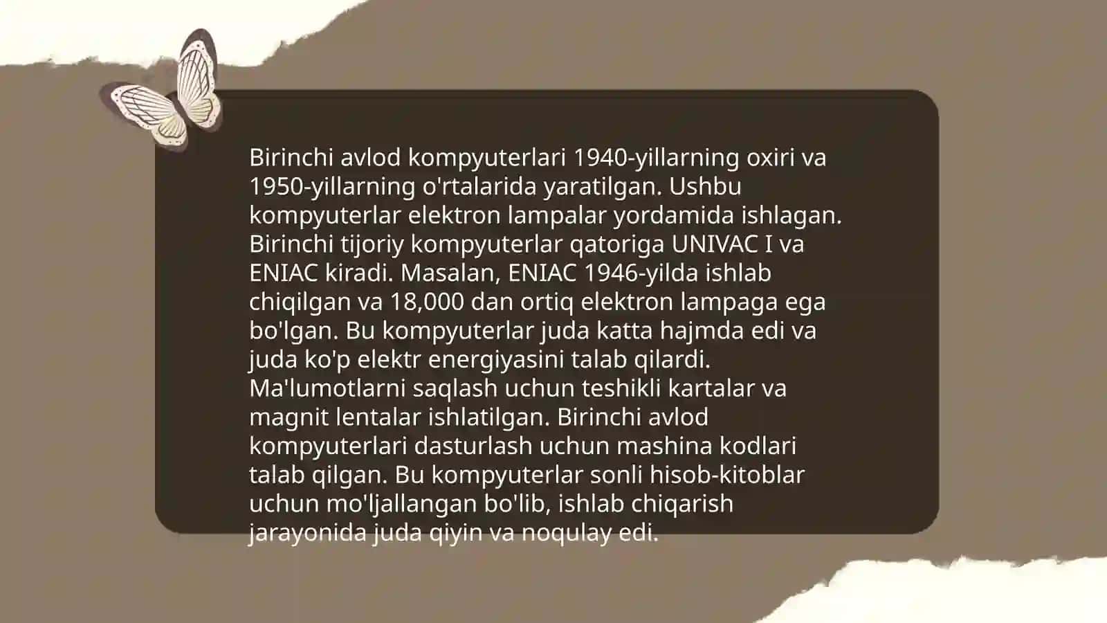 Kompyuterlar tarixi ishlash prinsiplari va arxitekturasi 4