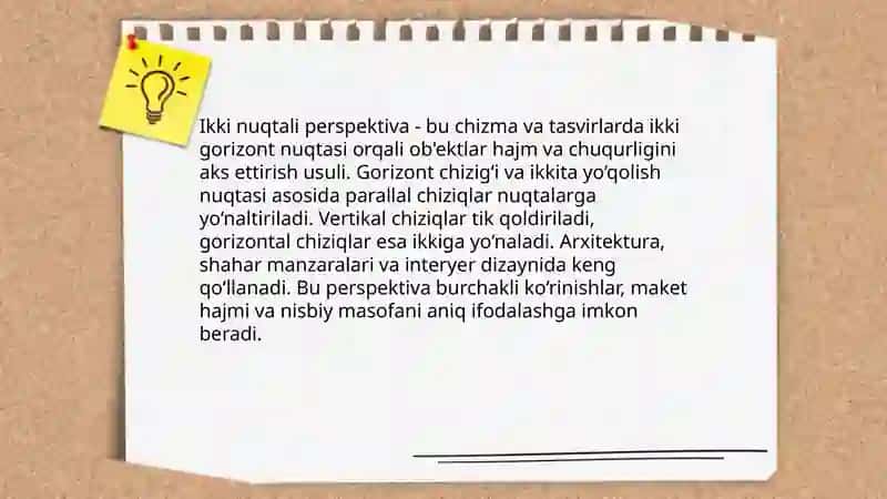 Bir nuqtali perspektiva 4