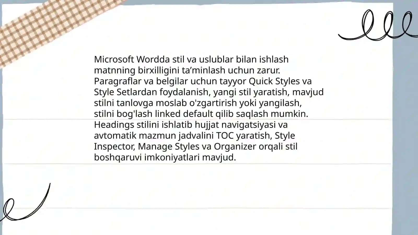 Microsoft Word dasturining imkoniyatlari 4