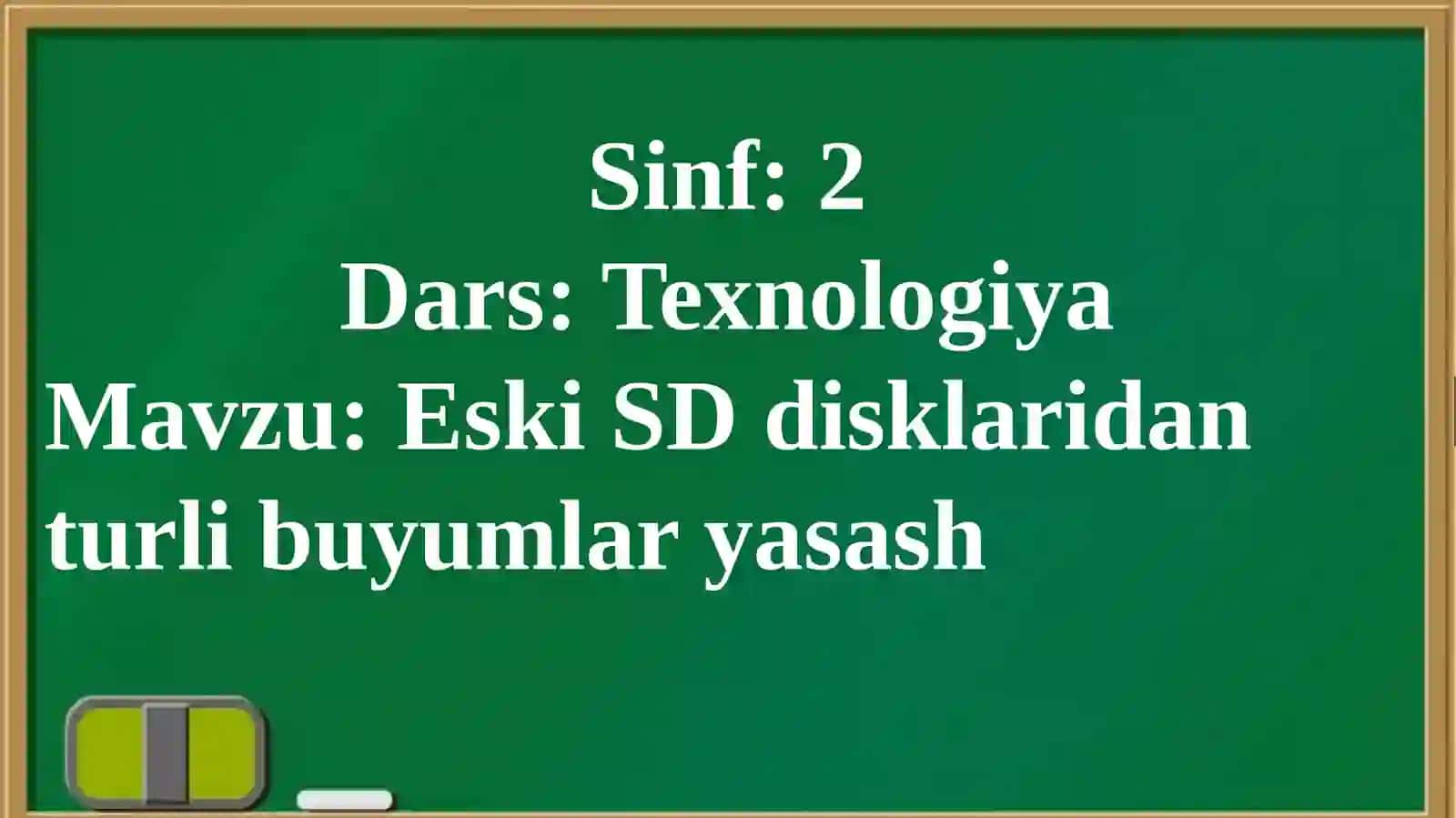 Eski SD disklaridan turli buyumlar yasash 4