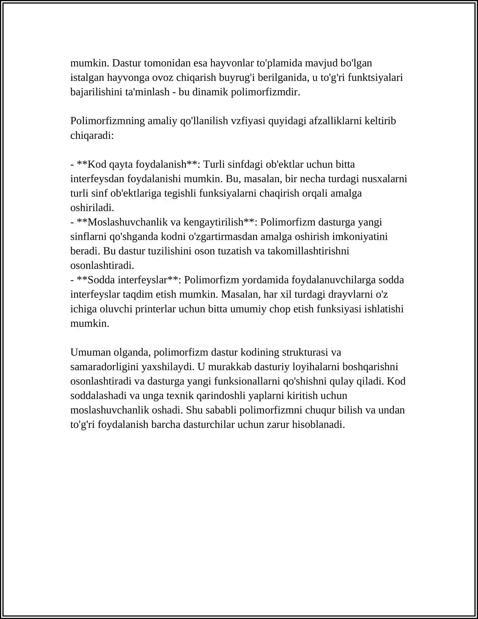 POLIMORFIK INTERFEYSLAR 4