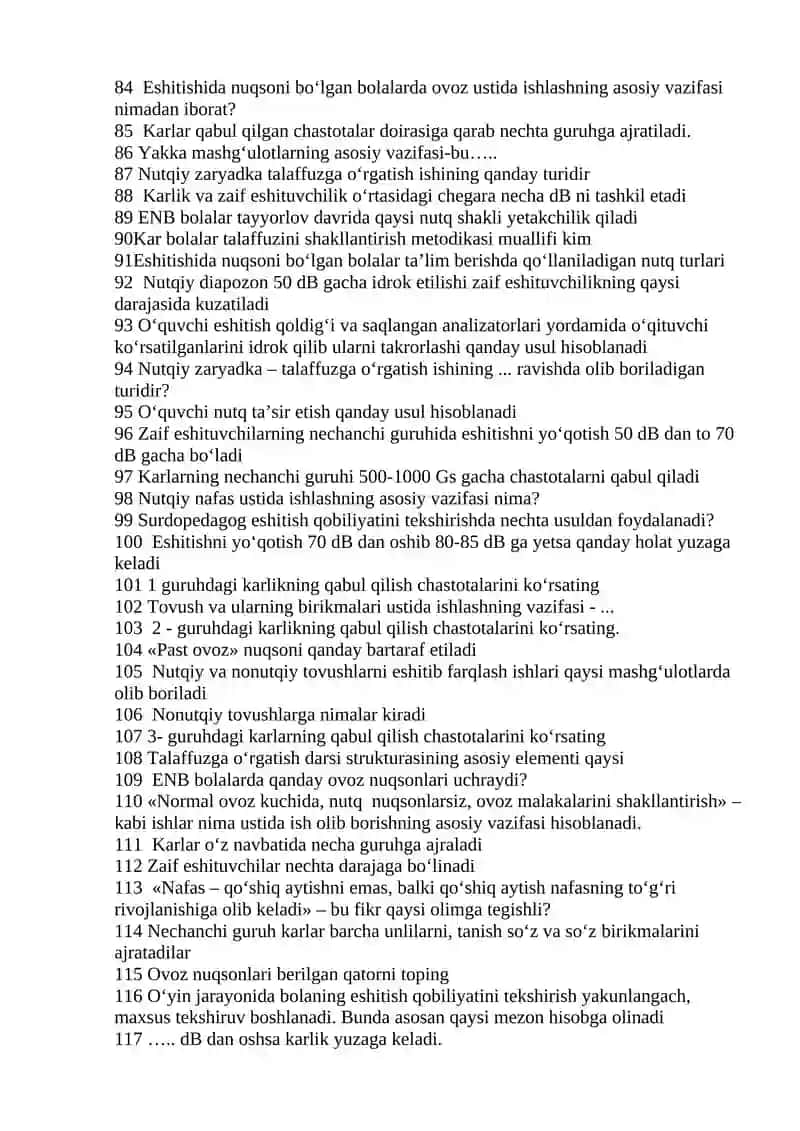 Eshtish qobiliyatini rivojlantirish va talaffuzga o’rgatish 4