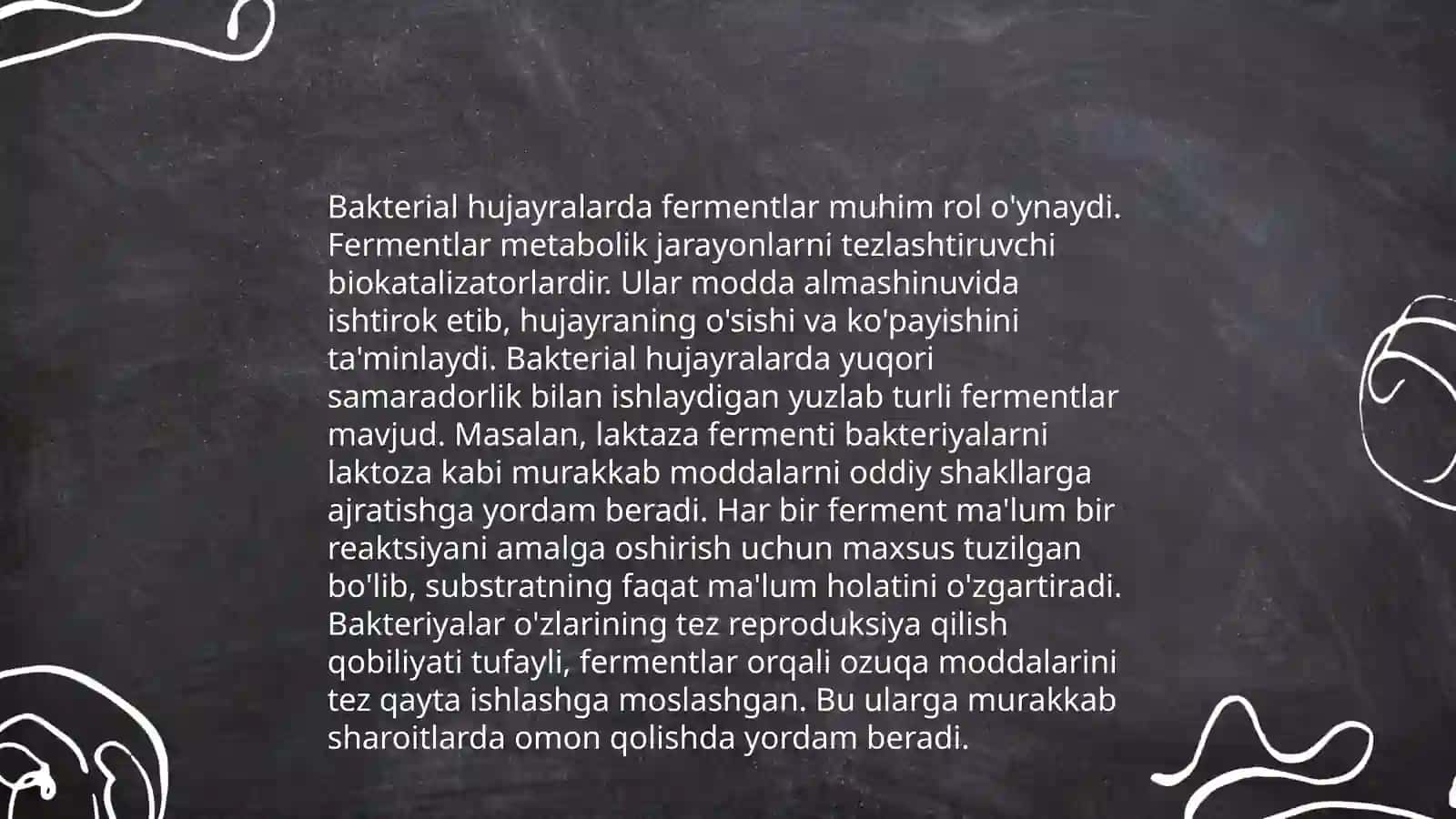 Bakteriyalarda fermentativ jarayonlar. Tashqi muhitni biologik va texnologik chiqindilar bilan ifloslanishi 4