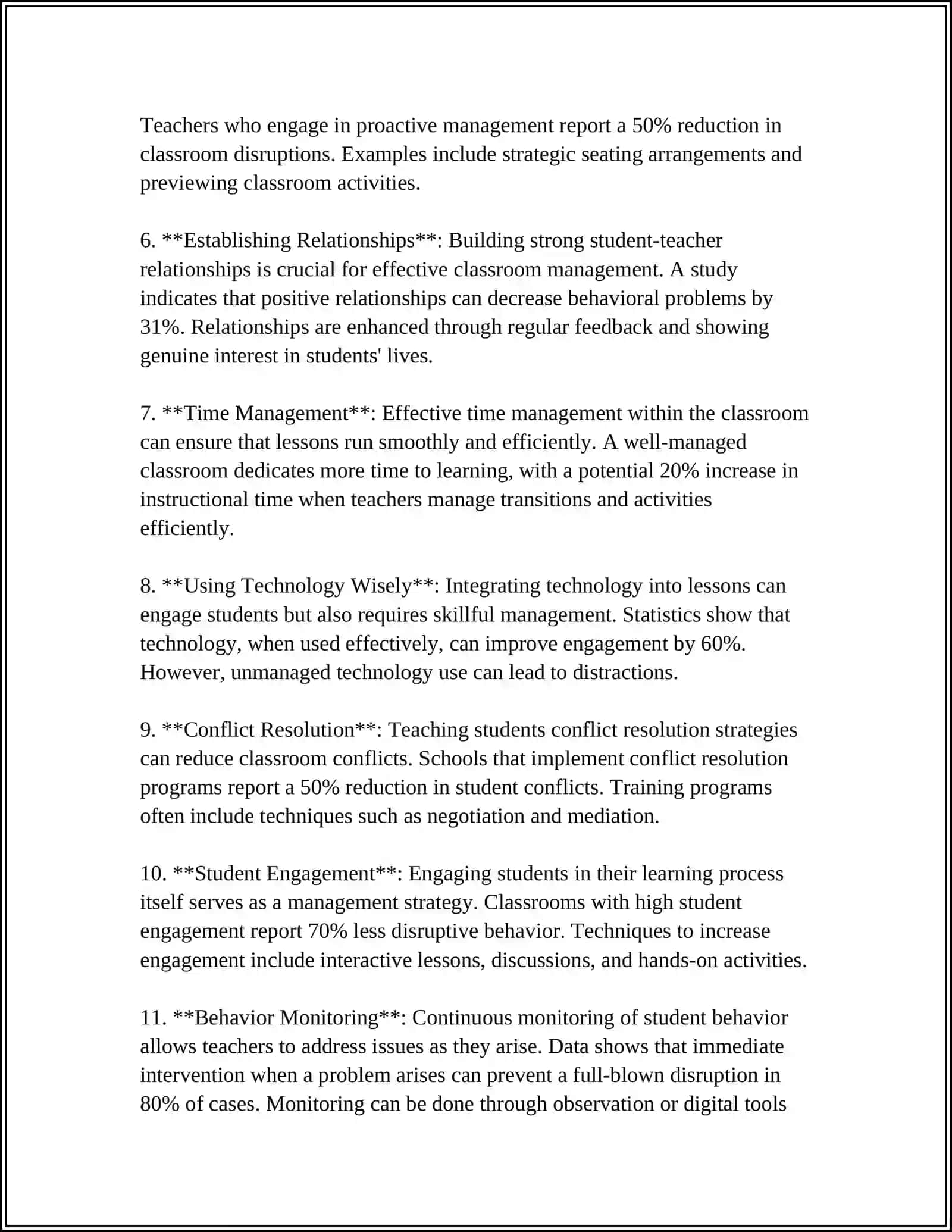 Classroom Management Techniques 4