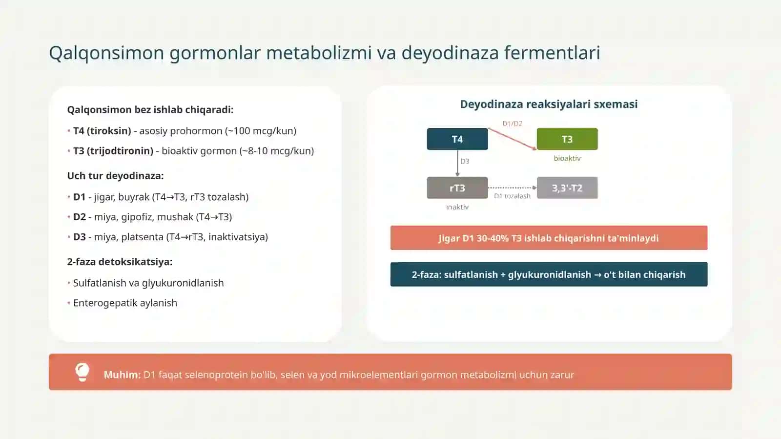 Endokrinologiya va biokimyo fanidan ta'limiy taqdimot 4