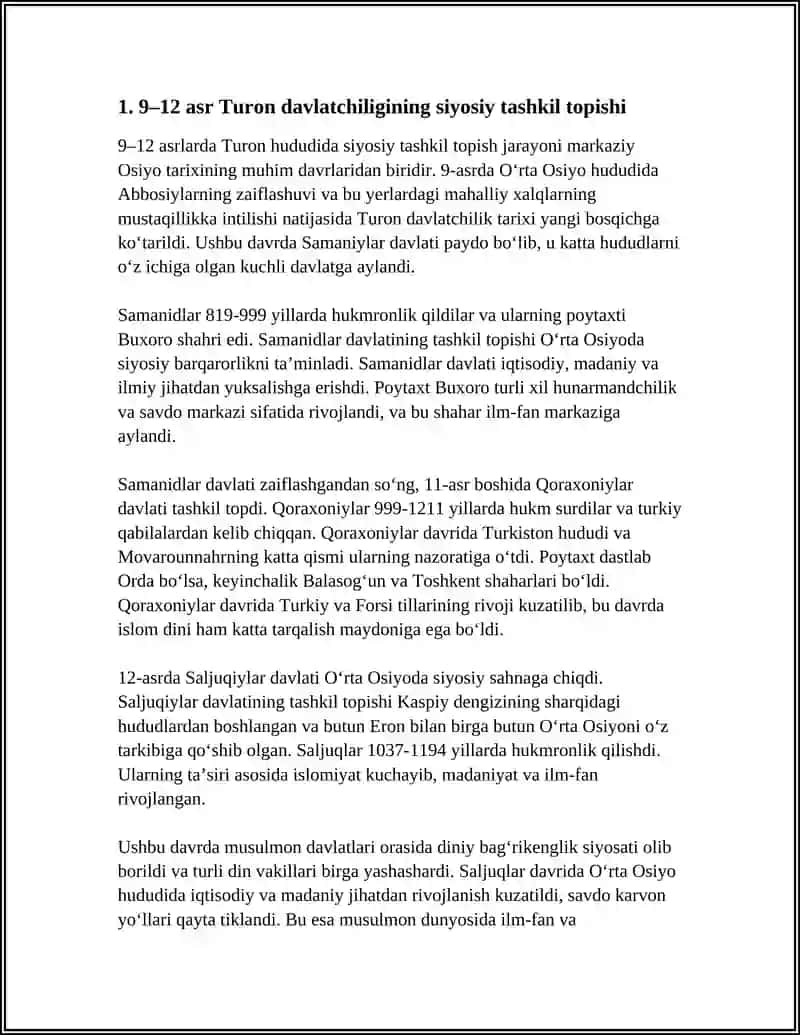 OZBEKISTON DAVLATCHILIGI ORTA ASIRLARDA 4