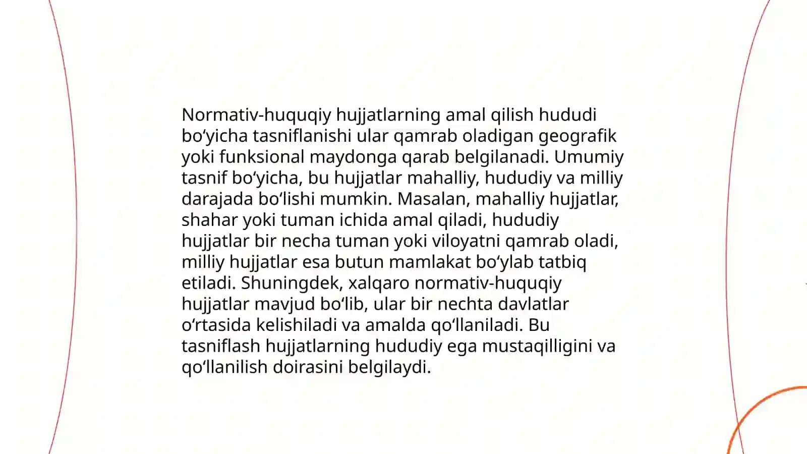 Normativ-huquqiy hujjatlarni turkumlash usullari, uslublari va yo‘llari 4