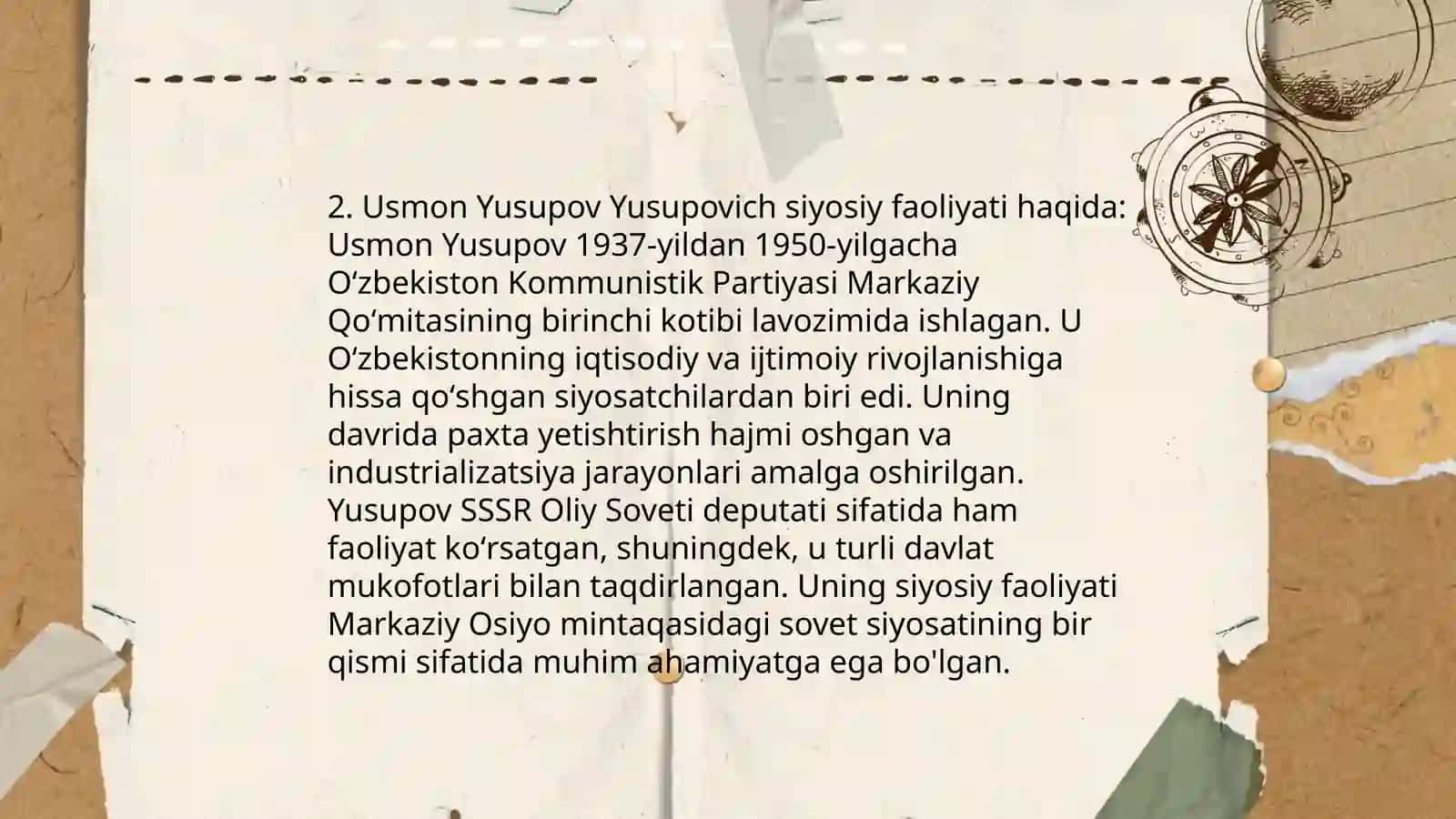Oʻzbekistonning eng yangi tarixi fanidan tayyorlagan mustaqil ishi 4