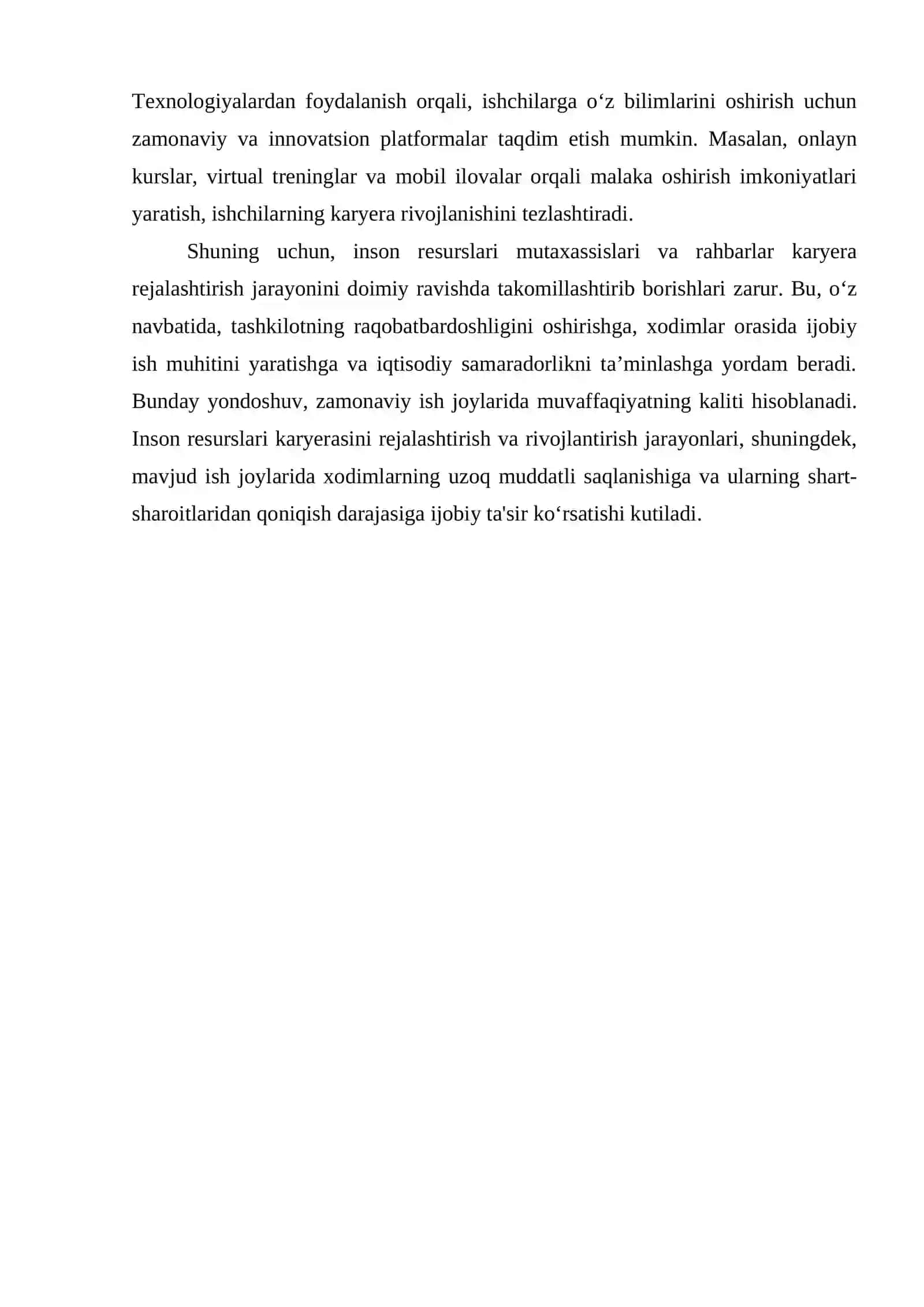 INSON RESURSLARI KARYERASINI REJALASHTIRISH RIVOJLANTIRISH 4