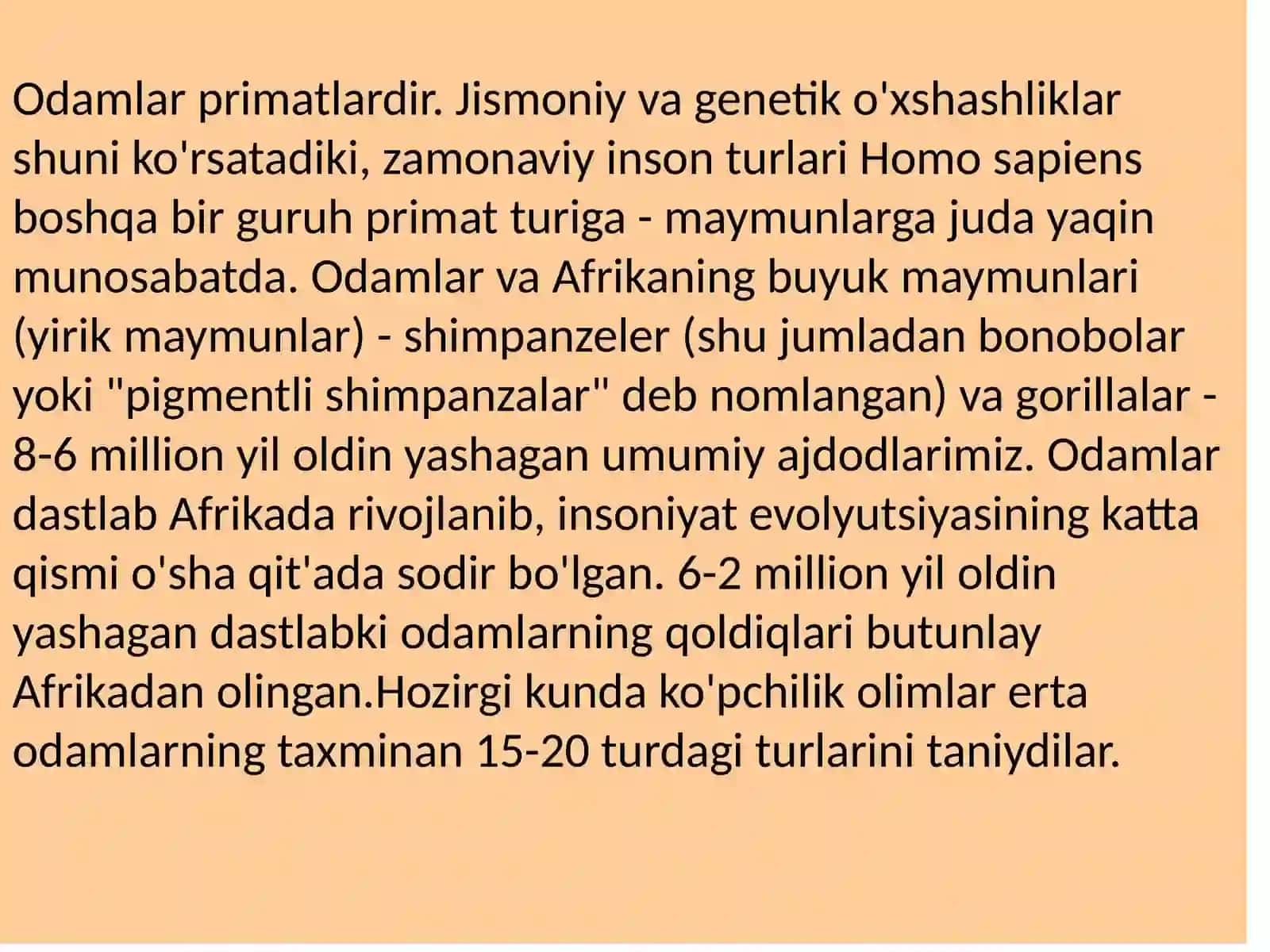 Inson evolyutsiyasi va ilk tarixning simial nazariyasi 4