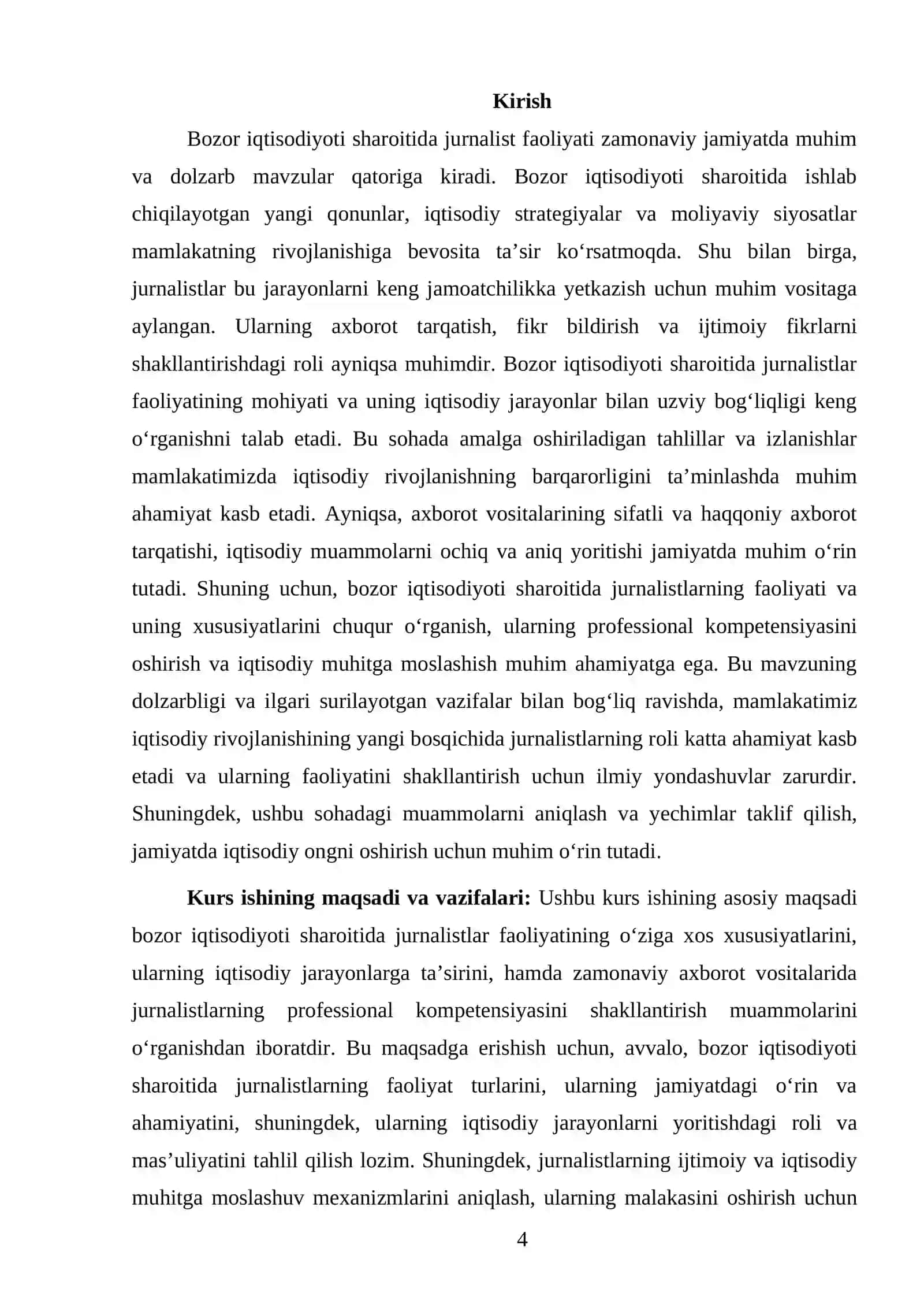 Bosma ommaviy axborot vositalari 4 kurs 4