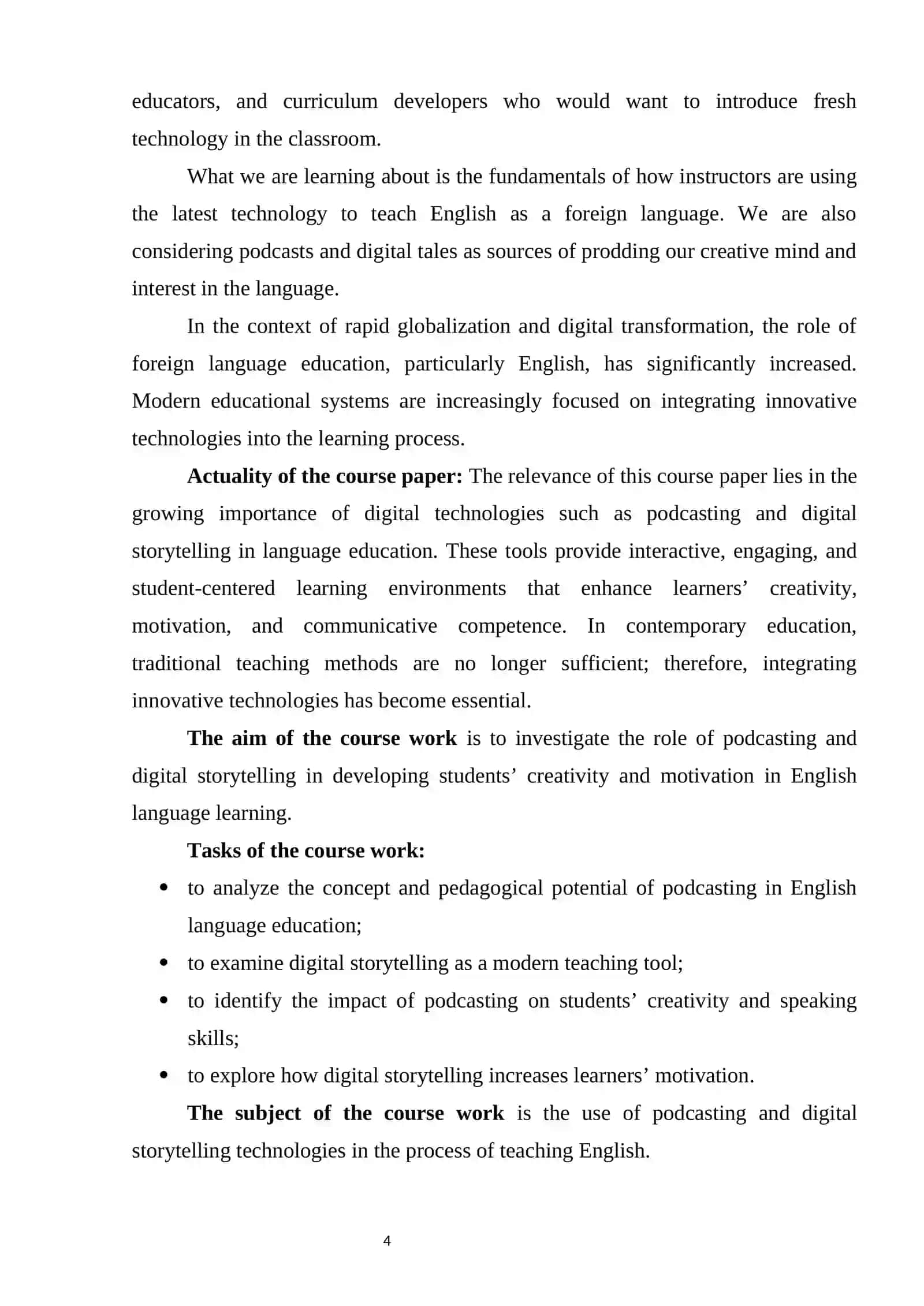 PODCASTING AND DIGITAL STORYTELLING: INSPIRING CREATIVITY AND MOTIVATION IN ENGLISH LANGUAGE LEARNERS 4