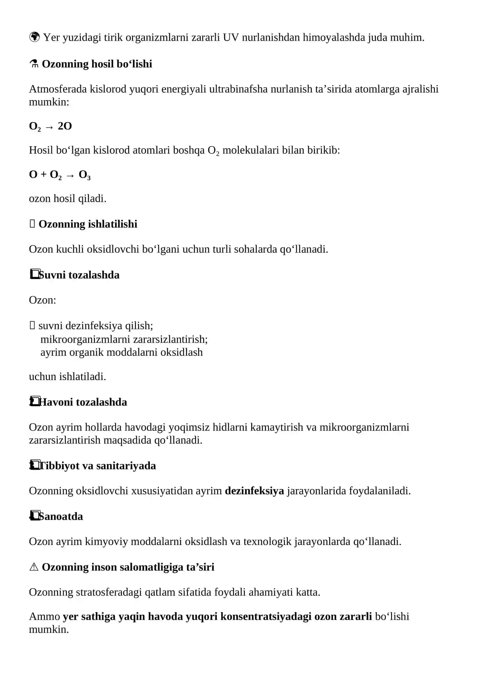 O'ZON VA UNING ISHLATILISHI 4