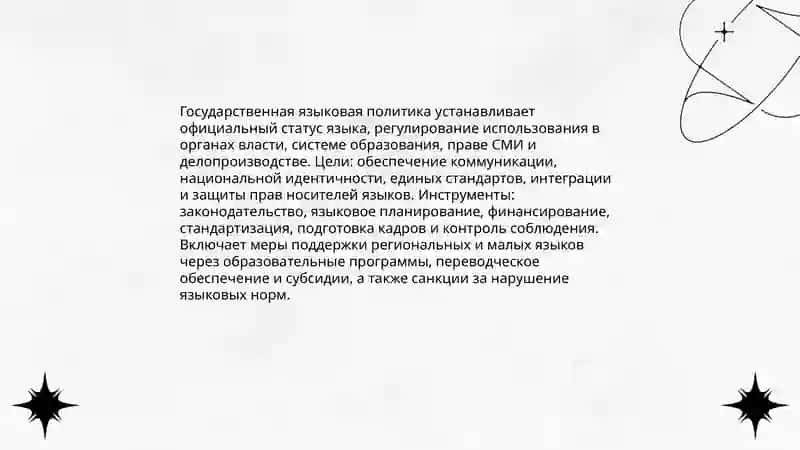 Виды языковой политики 4