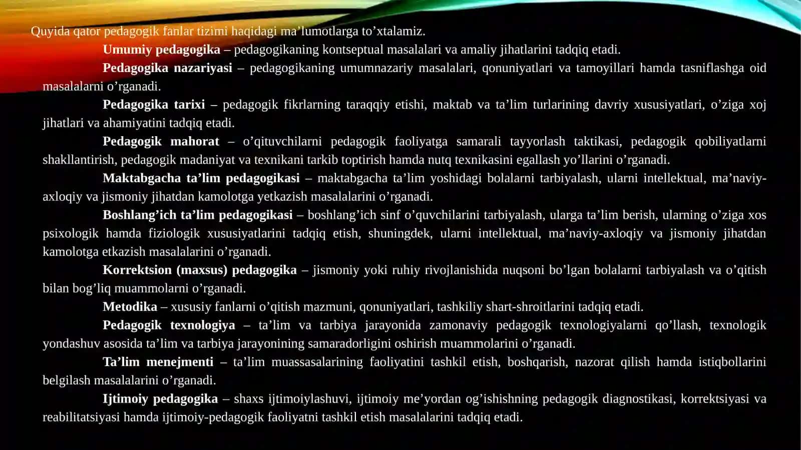“Pedagogika”ning ijtimoiy fan sifatida jamiyat taraqqiyotidagi o‘rni 4