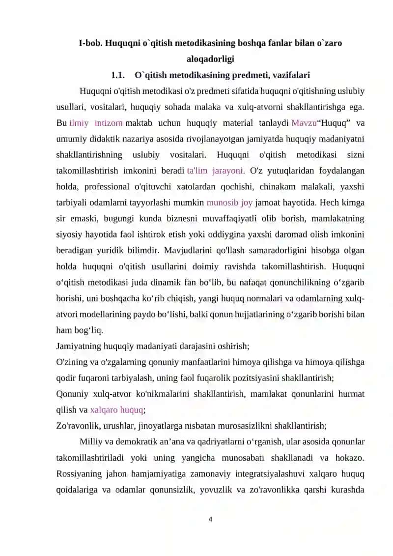 Huquq o`qitish metodlari va ularning klassivikatsiyalari 4