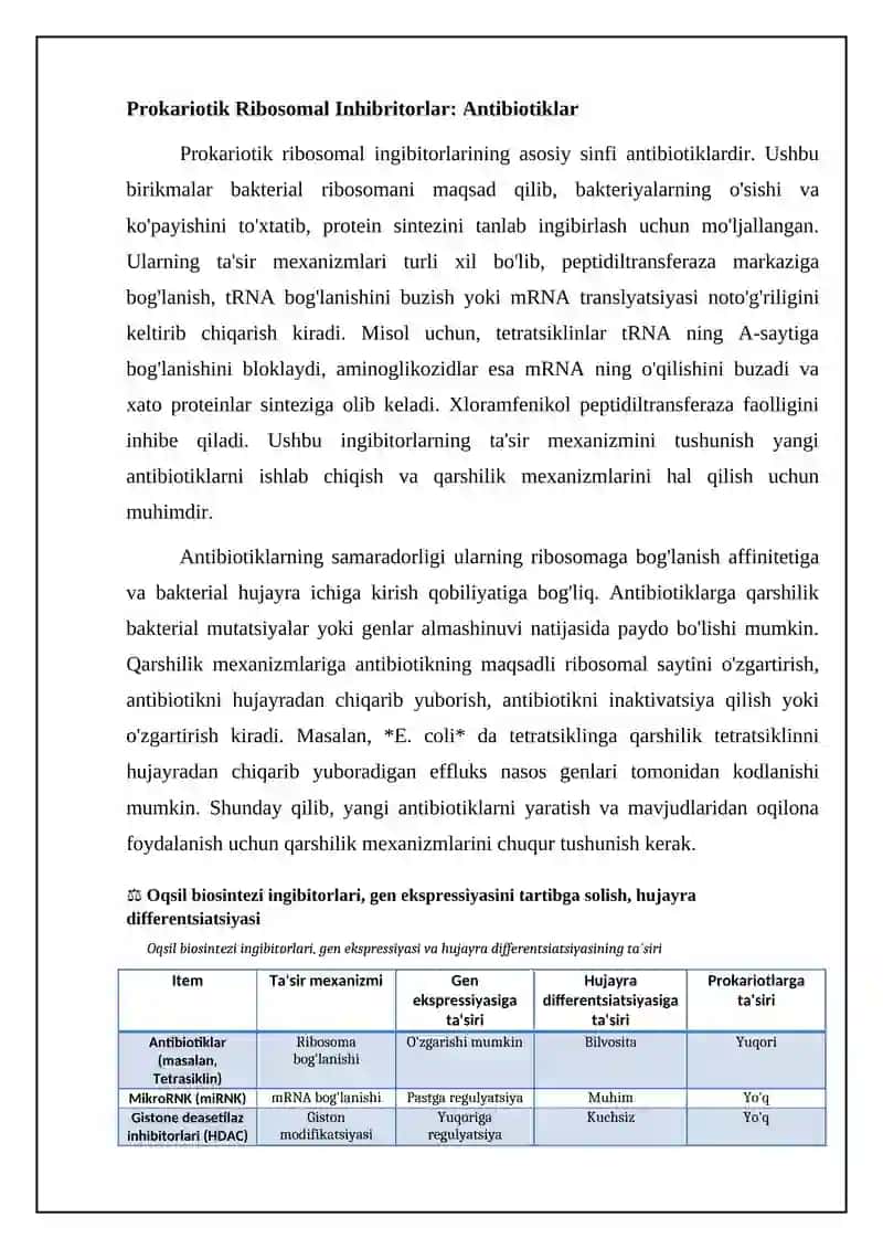 Protein biosintezi ingibitorlari 4