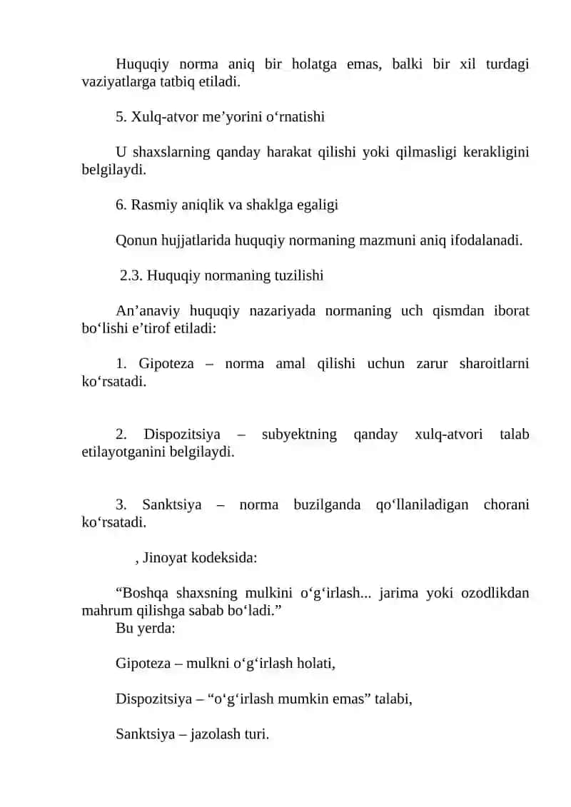 Huquqiy normalarni tasniflash 4