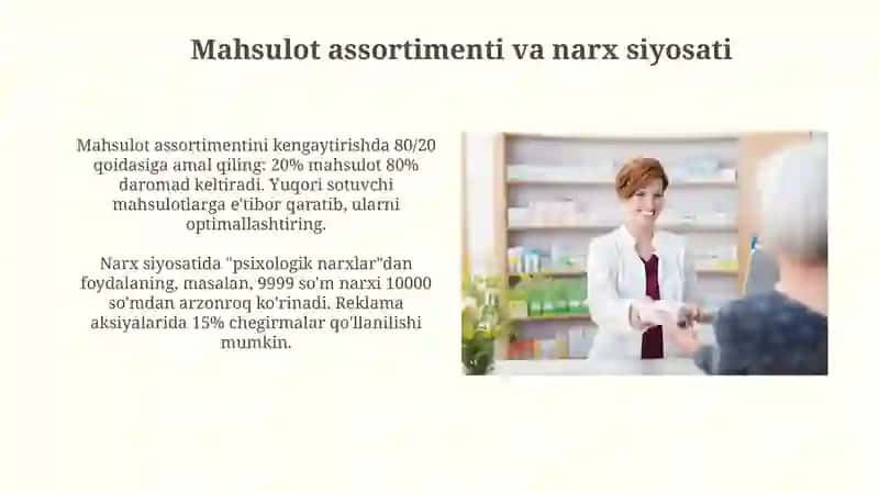 Dorixonada ishlab chiqarish va savdo istiqbollarini yaratish 4