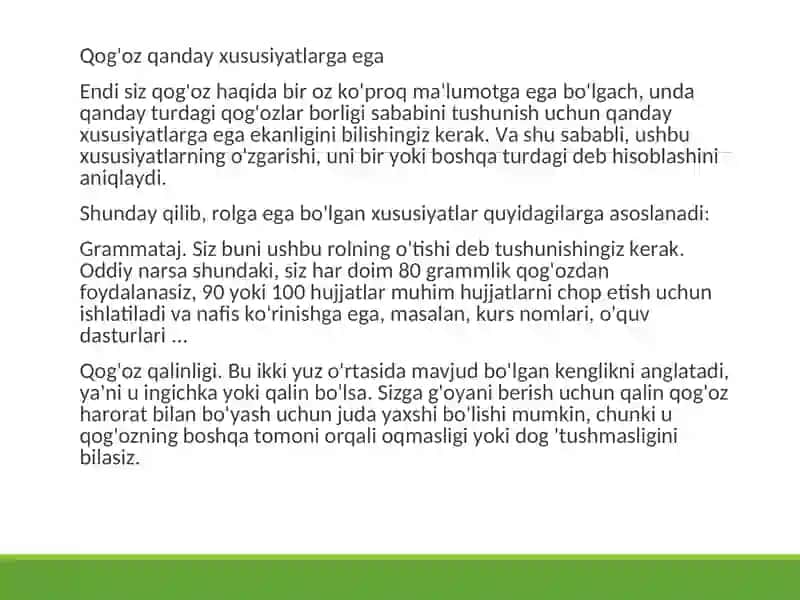 Qog'oz bilan ishlash va qog'oz turlari orgamik usullari 4