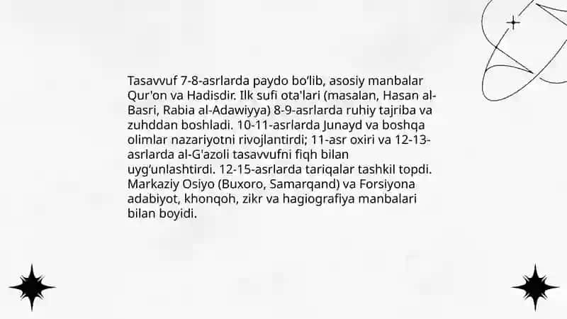 Tasavvuf falsafasi va uning asosiy g'oyasi 4