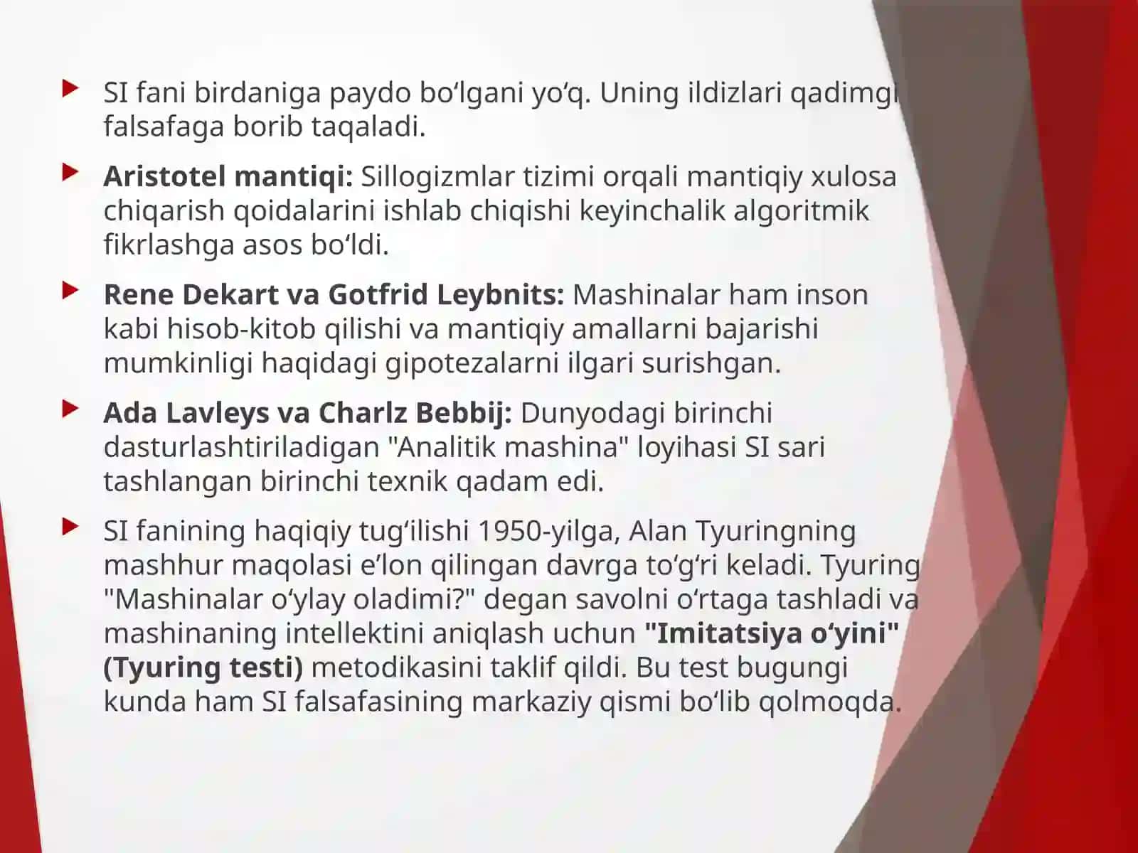 Sun’iyintellektning rivojlanish bosqichlari hamda istiqbollari 4