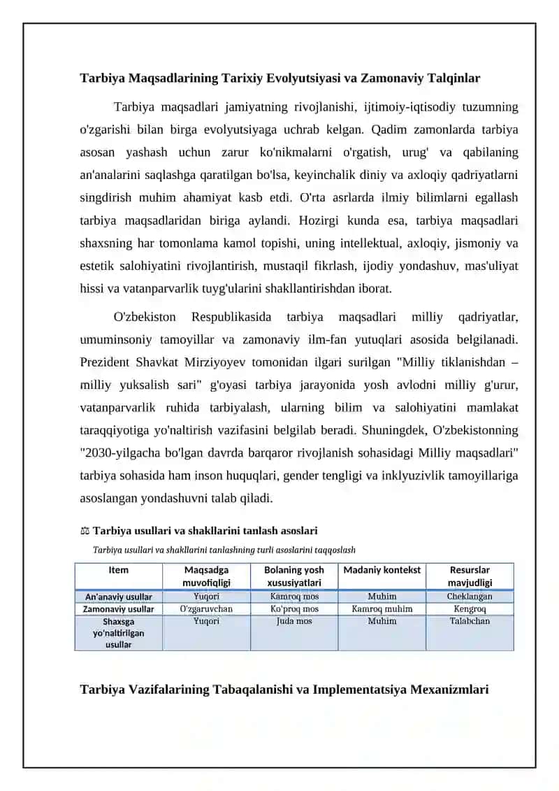 Tarbiya metodlari va shakllarini tanlash asoslari 4
