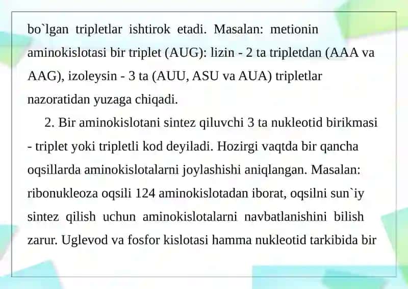 Oqsillar biosintezi ingibitorlari 4