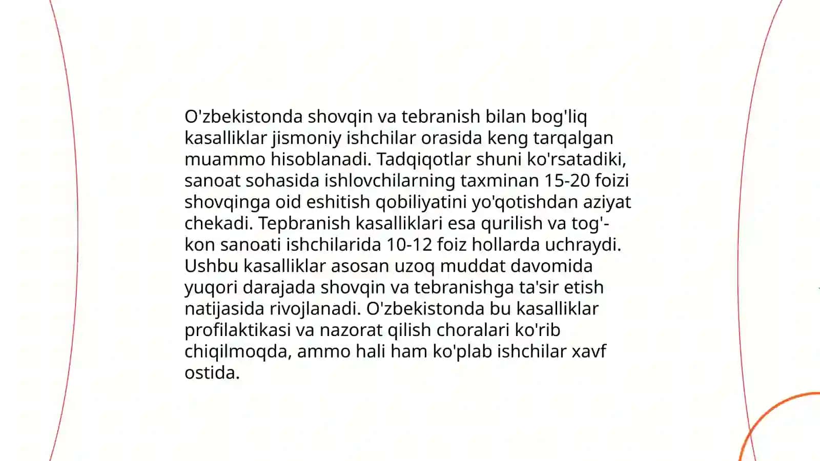 Shovqin va tebranish kasalliklari va kelib chiqishi 4