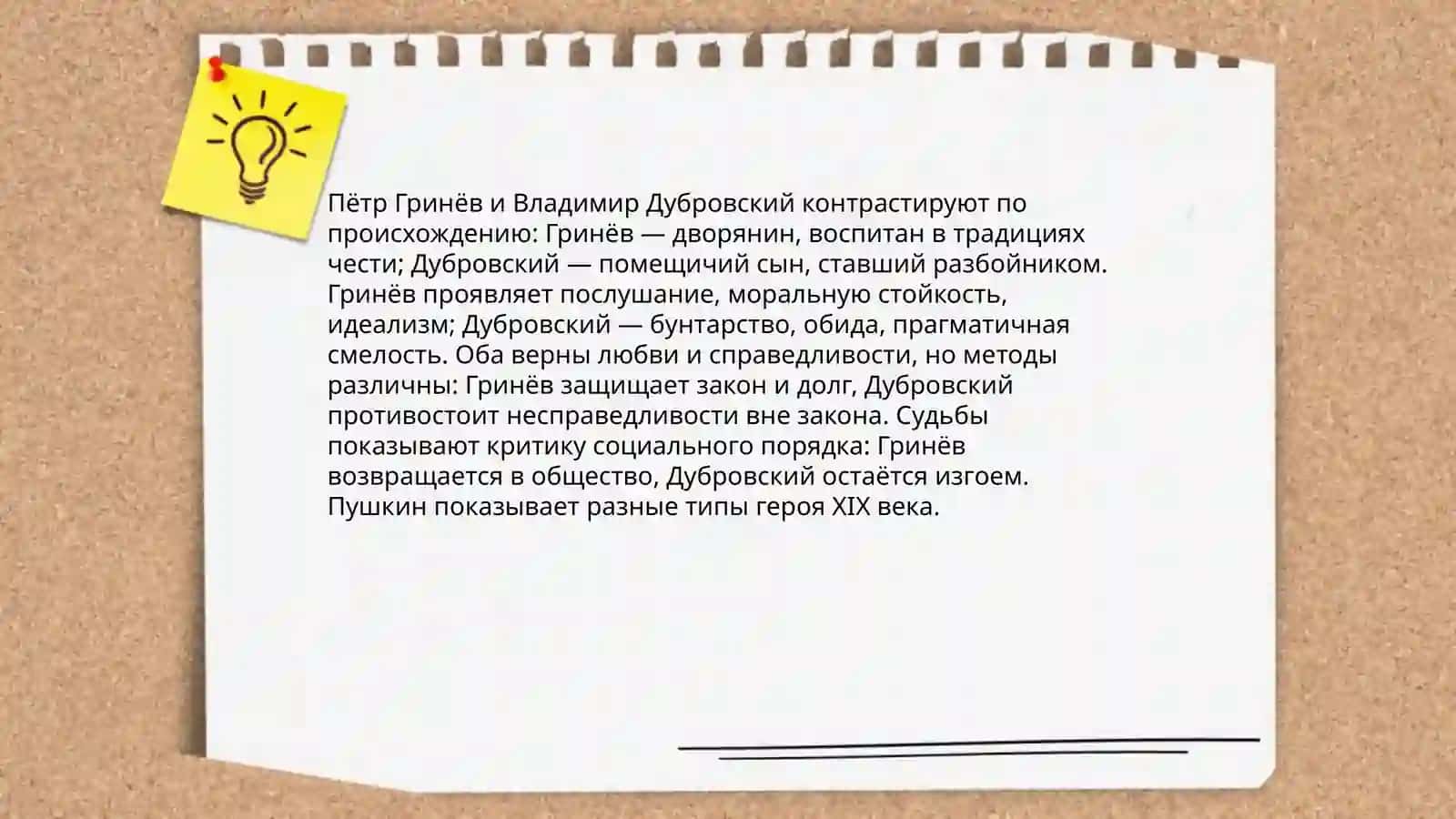 Mavzu: Тема чести и долга в "Капитанской дочке" и "Дубровском" 4