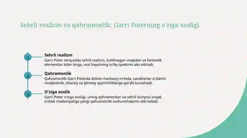 Garri Poter va sehrli realizm 4