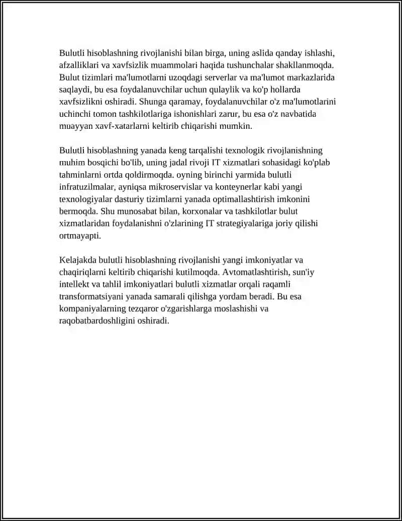BULUTLI HISOBLASH TUSHUNCHASI VA RIVOJLANISH TARIXI 4