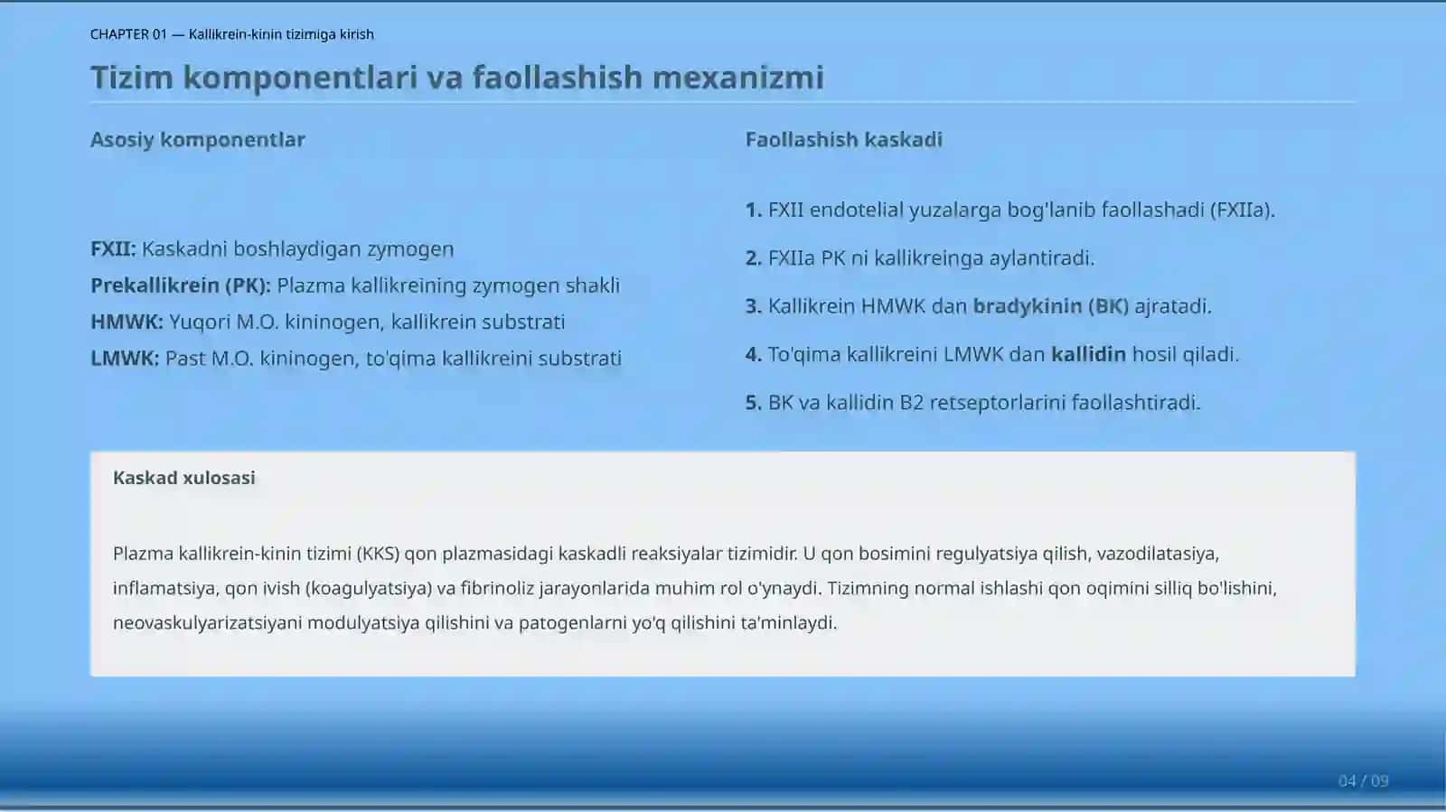 Kallikrein-kinin tizimi va uning klinik ahamiyati 4