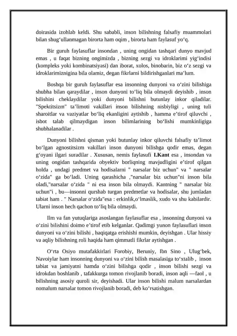 Bilish inson kamoloti omili 4